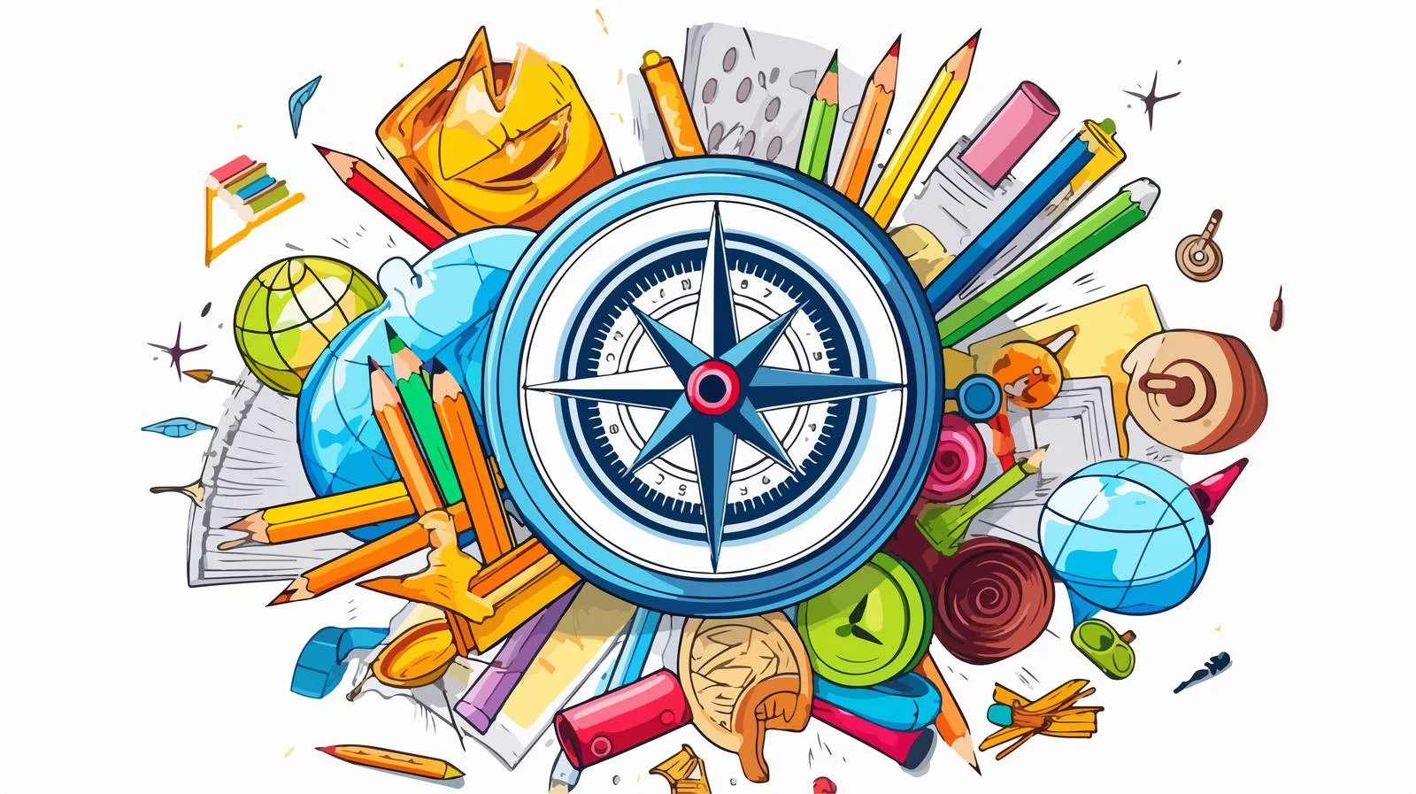 Educational Compass for Children's Creativity — free download from Dotvec