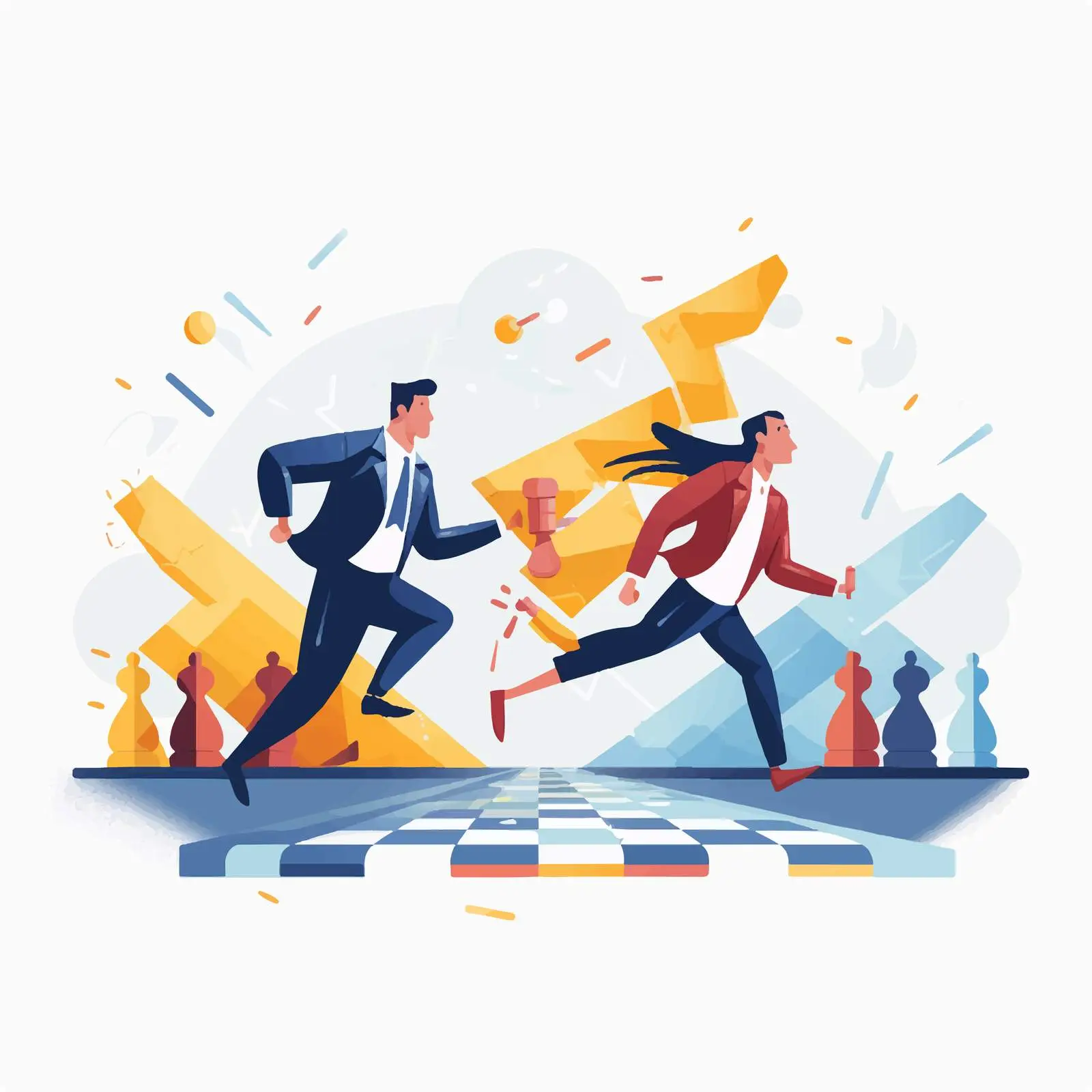 Competitor Surpassing Team of Opponents — free download from Dotvec