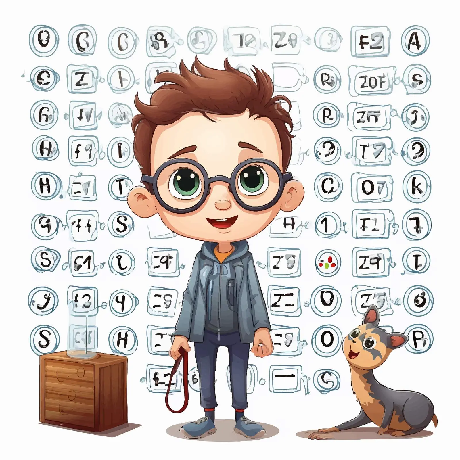 Vocabulary Learning Cipher Code Activity Vector – free code image from Dotvec
