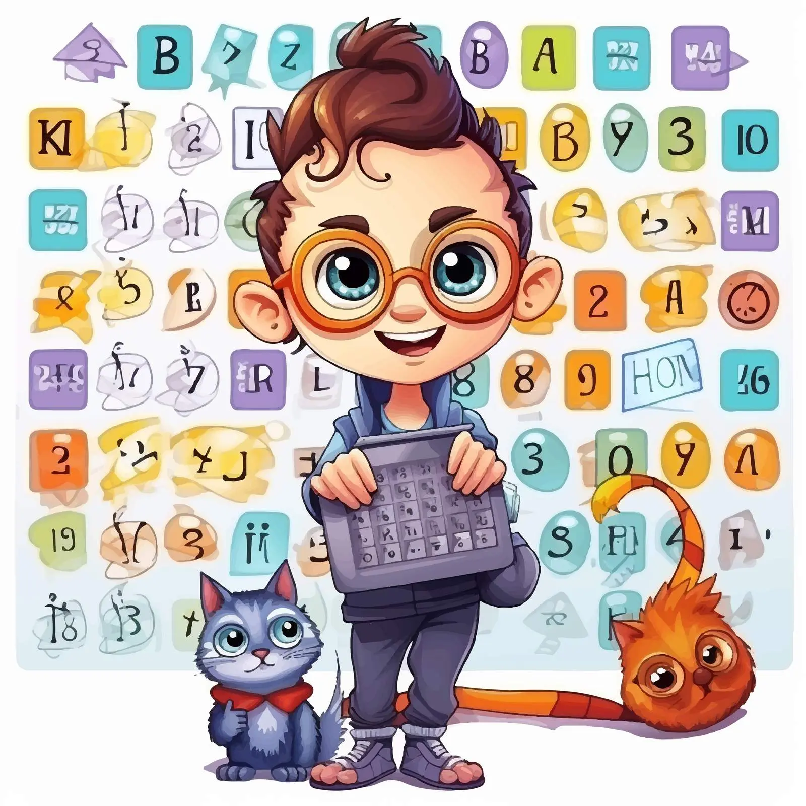 Complete the Words: Vocabulary Learning Vector — free download from Dotvec