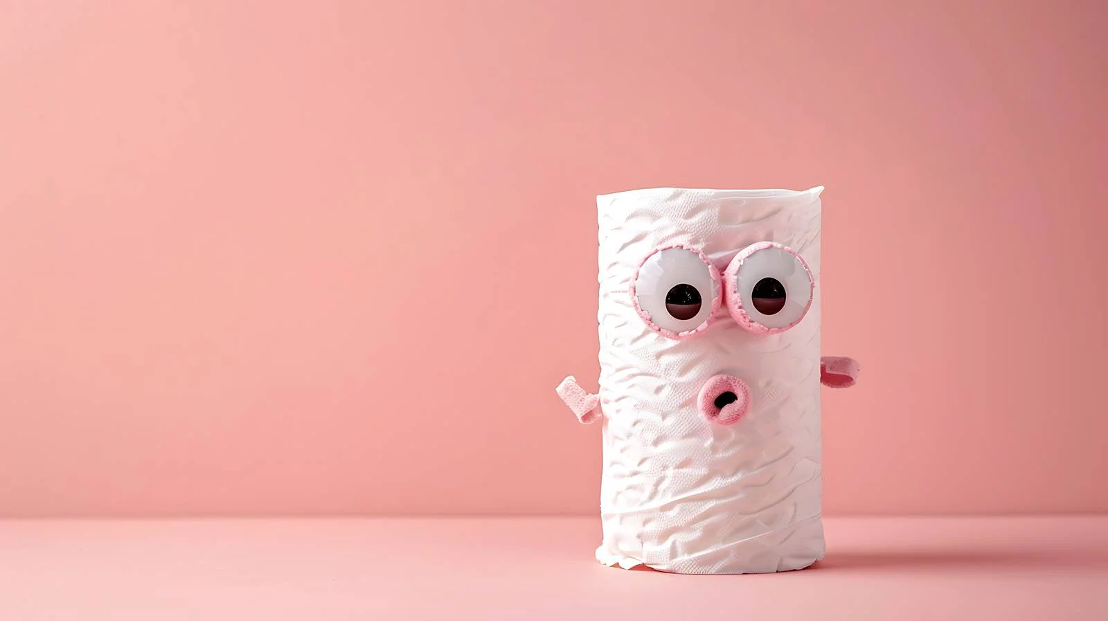 Quirky Toilet Paper Roll with Googly Eyes — free download from Dotvec