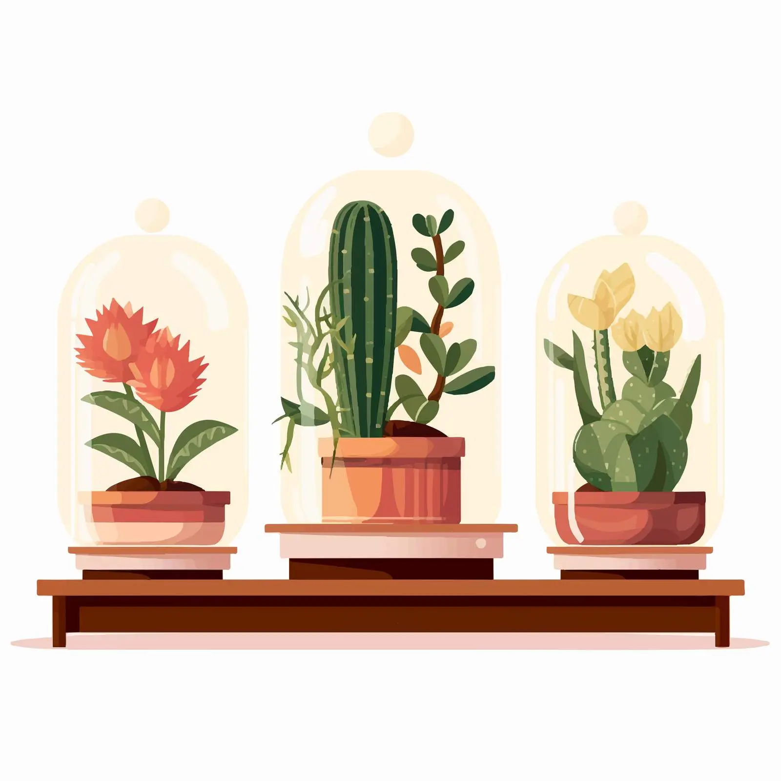 Home Decorative Plants in Glass Vivariums — free download from Dotvec