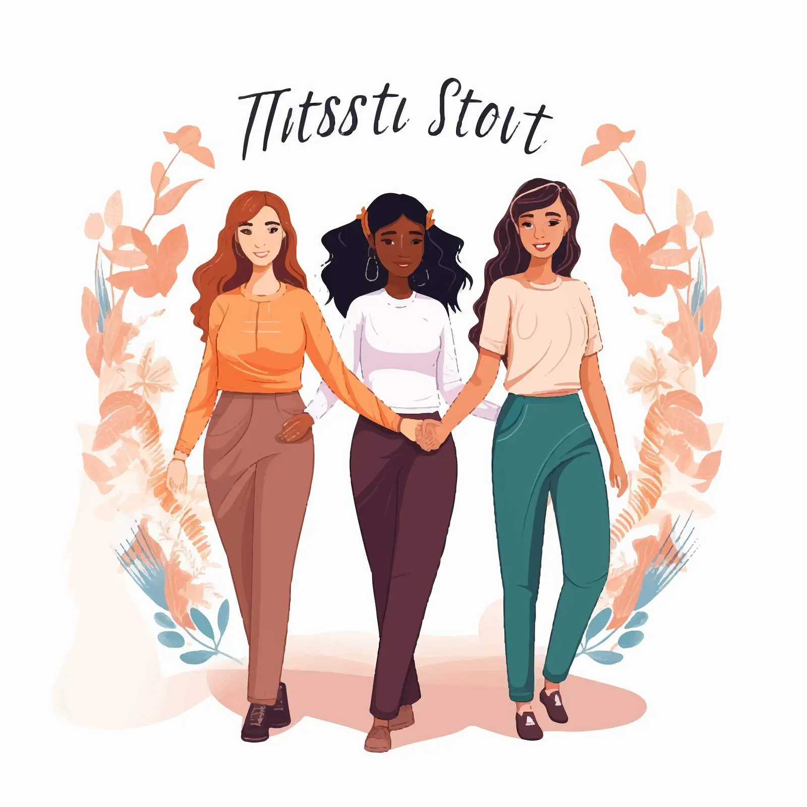 Multinational Women Holding Hands Together — free download from Dotvec