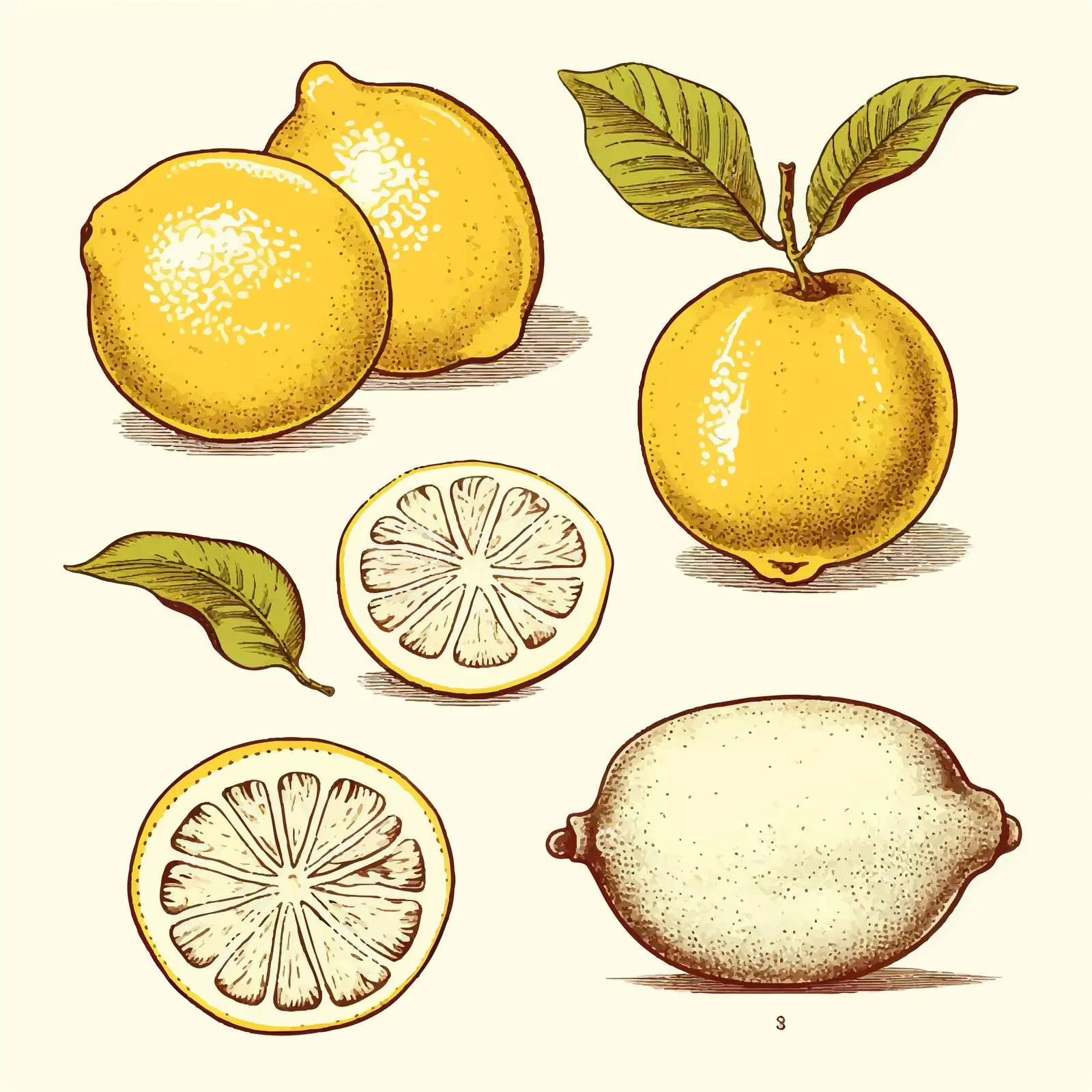 Outlined Yuzu Citrus Fruit Vintage Vector — free download from Dotvec