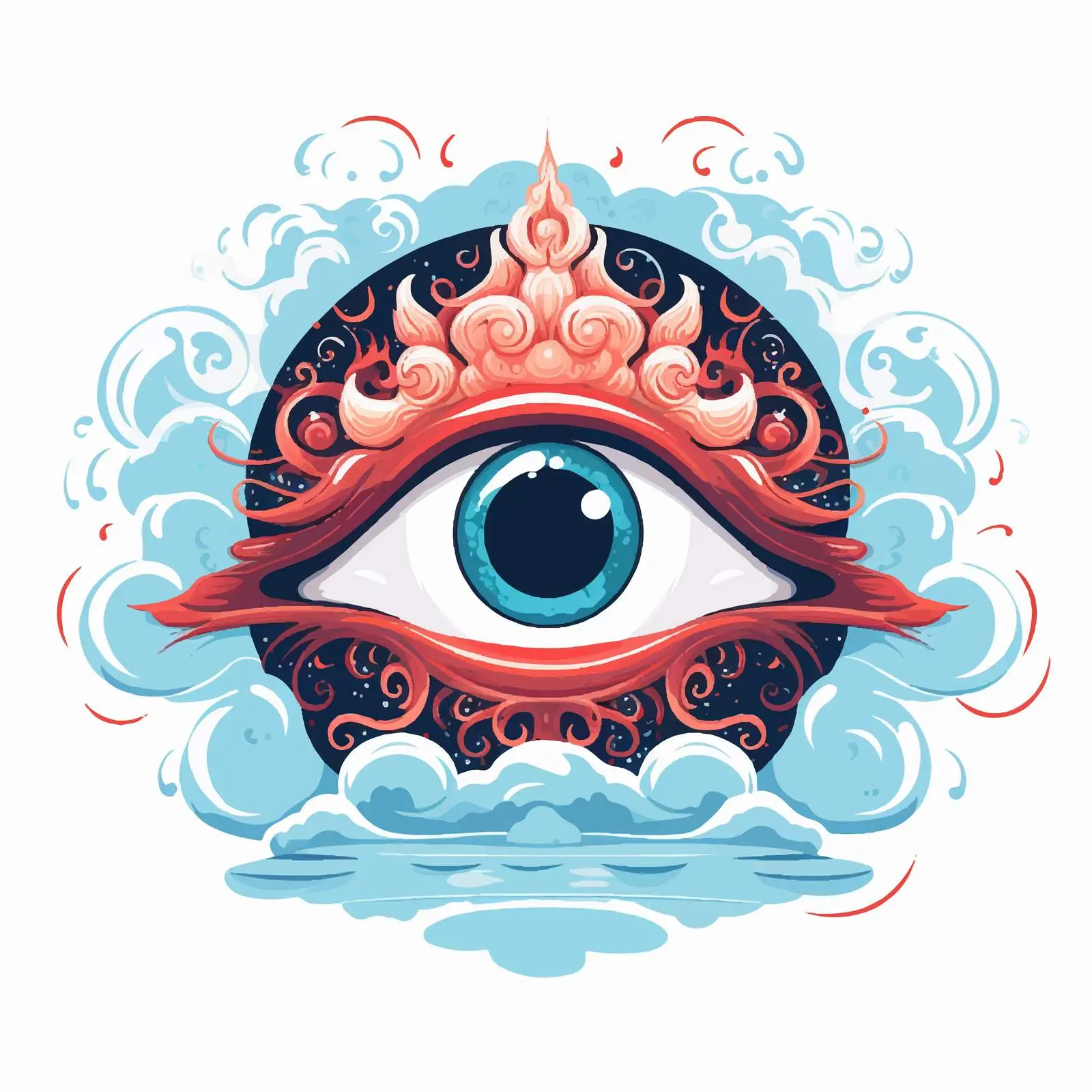 Turkish God Eye Vector Art — free download from Dotvec