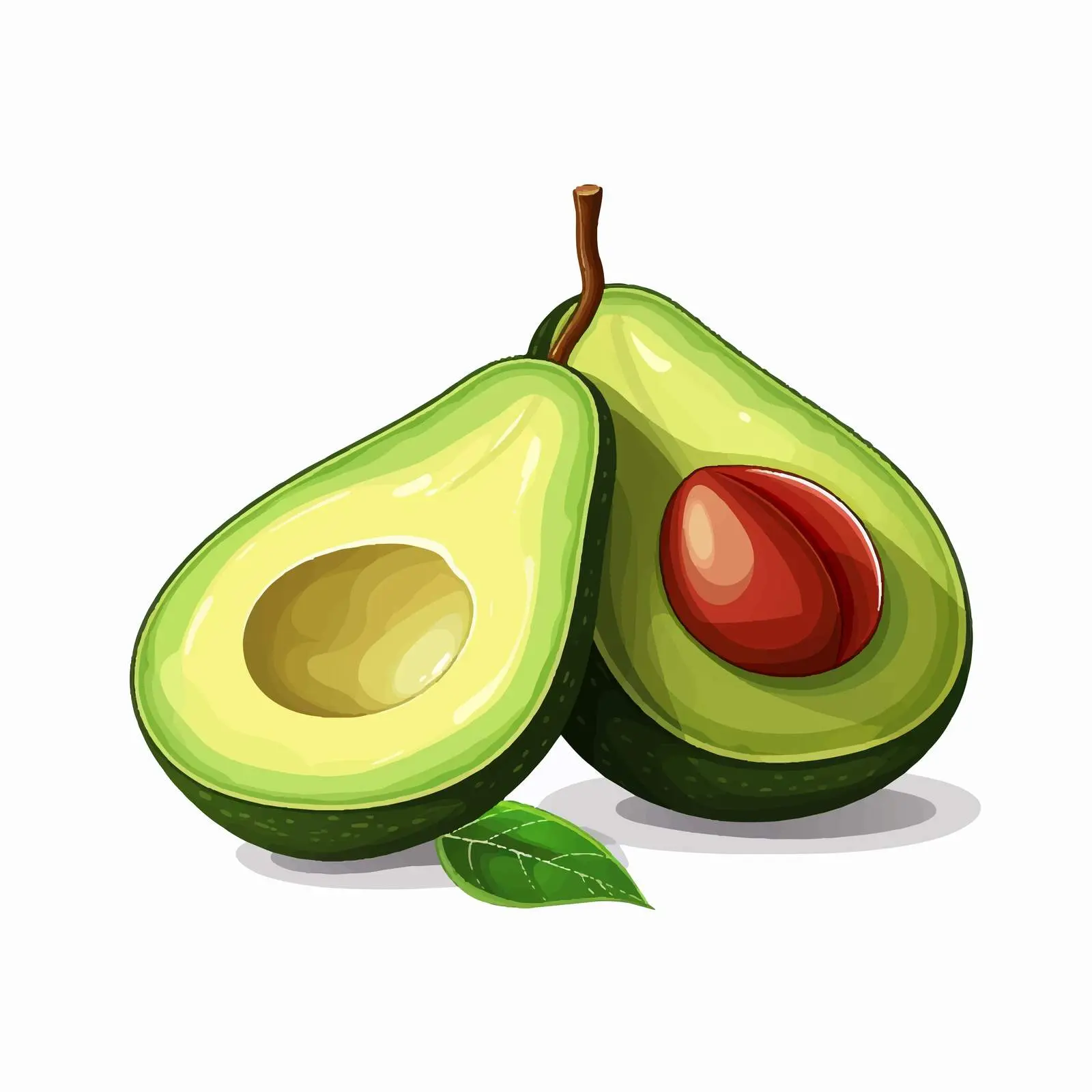 Whole and Half Avocado Composition — free download from Dotvec