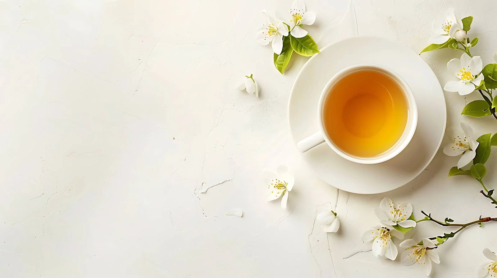 Elegant Still Life with Jasmine Tea — free download from Dotvec