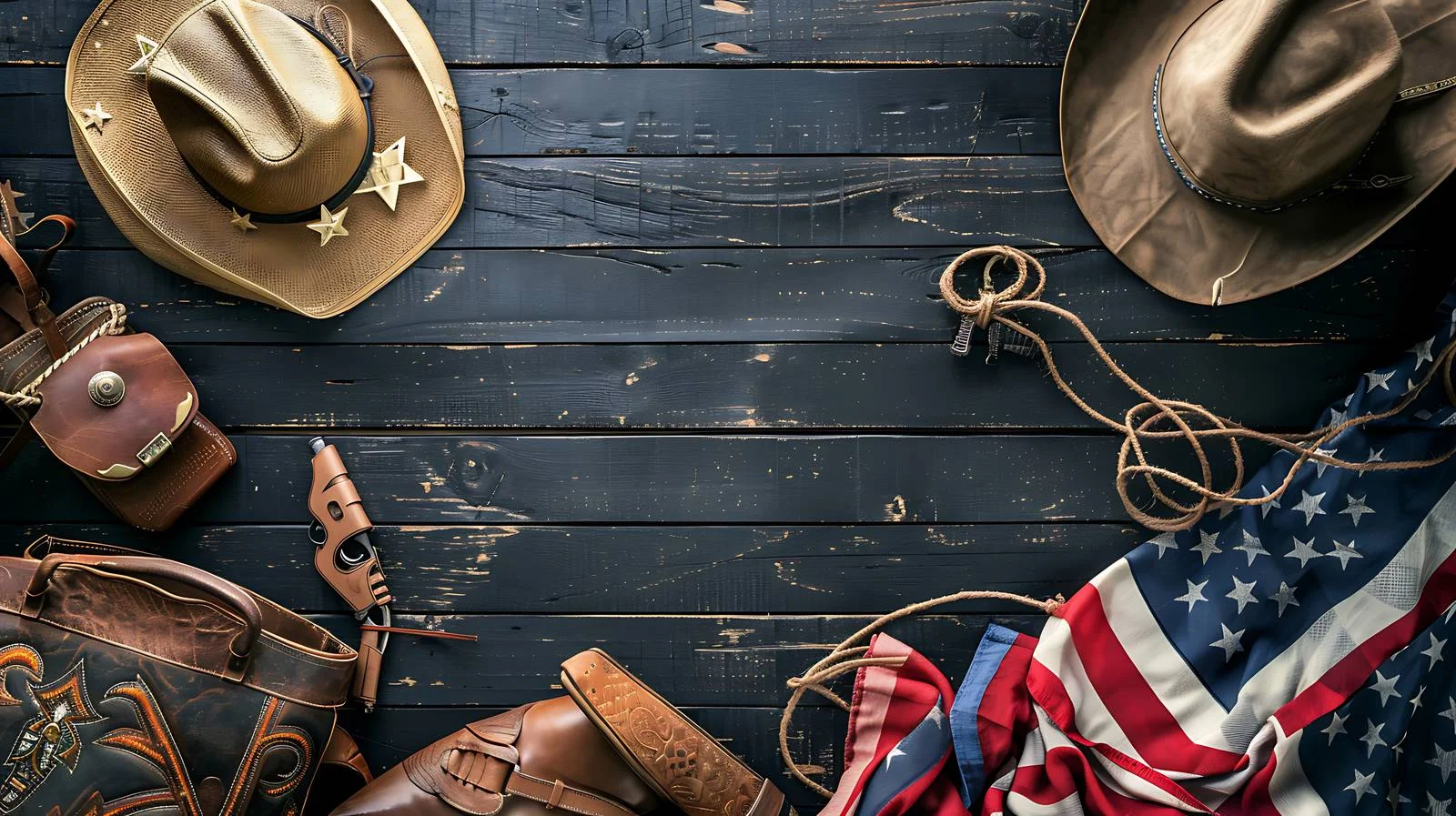 Cowboy Accessories Composition – free rifle image from Dotvec