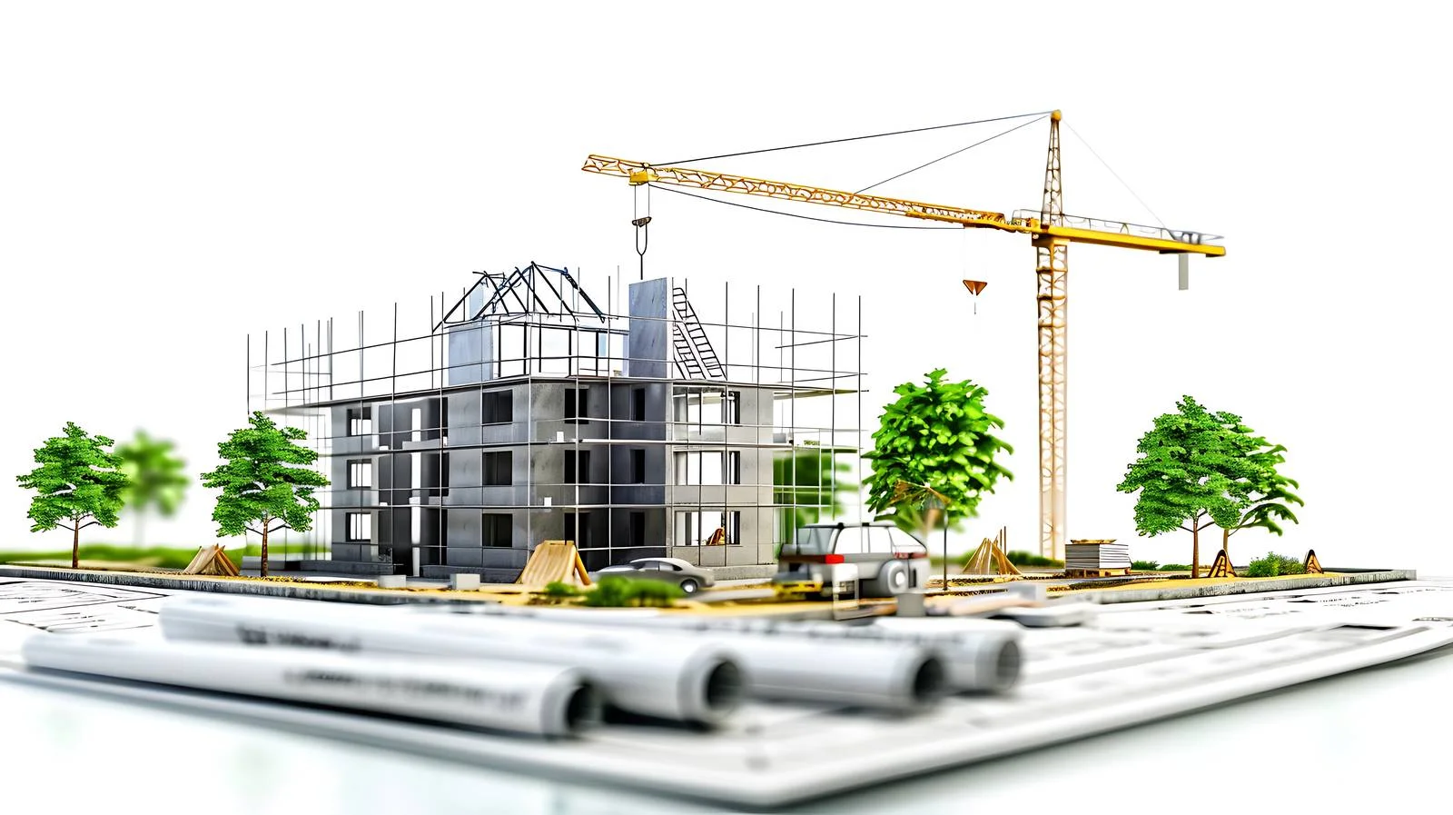 Professional Comprehensive Development on White Background — free download from Dotvec