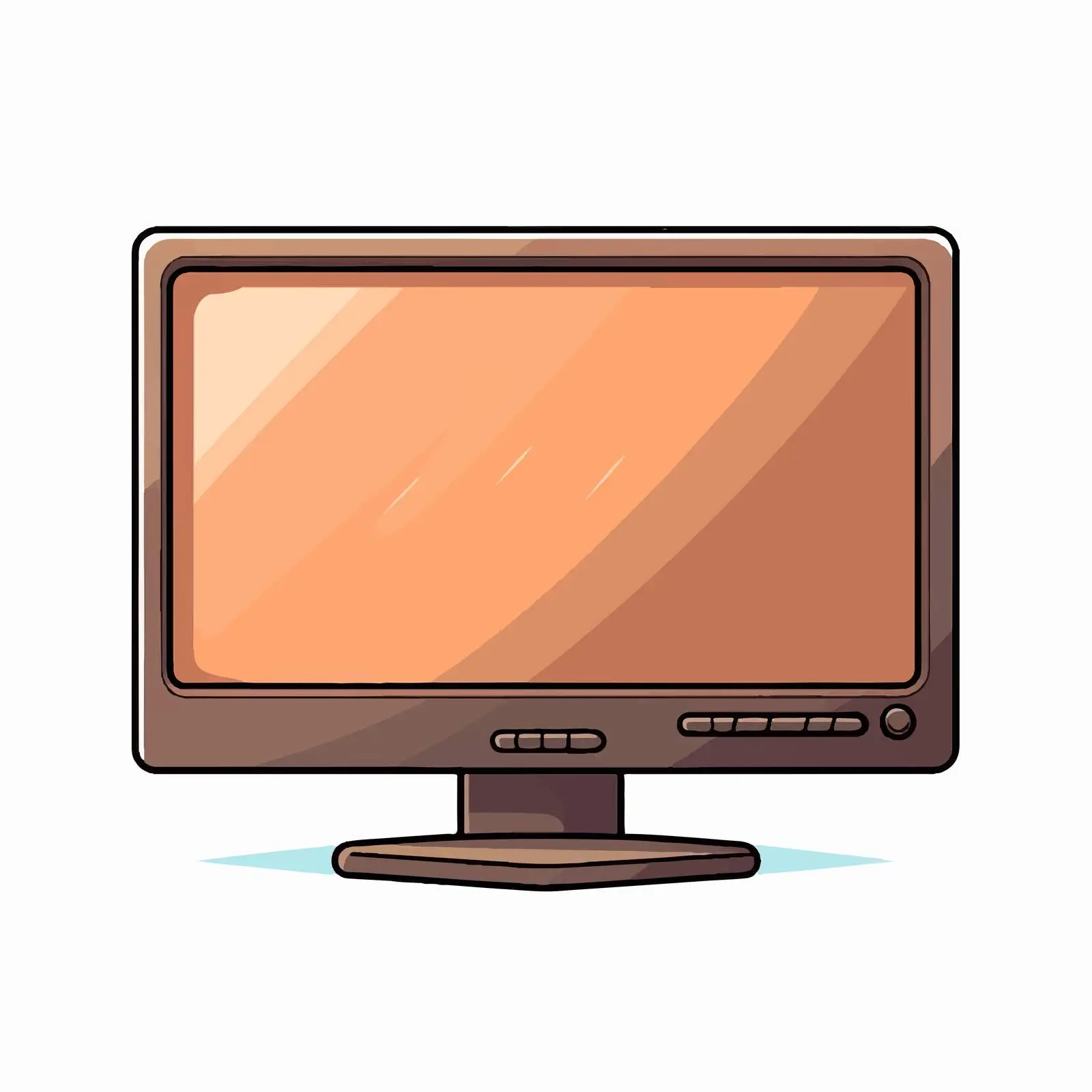Cartoon Vector Illustration of Computer Screen Technology — free download from Dotvec