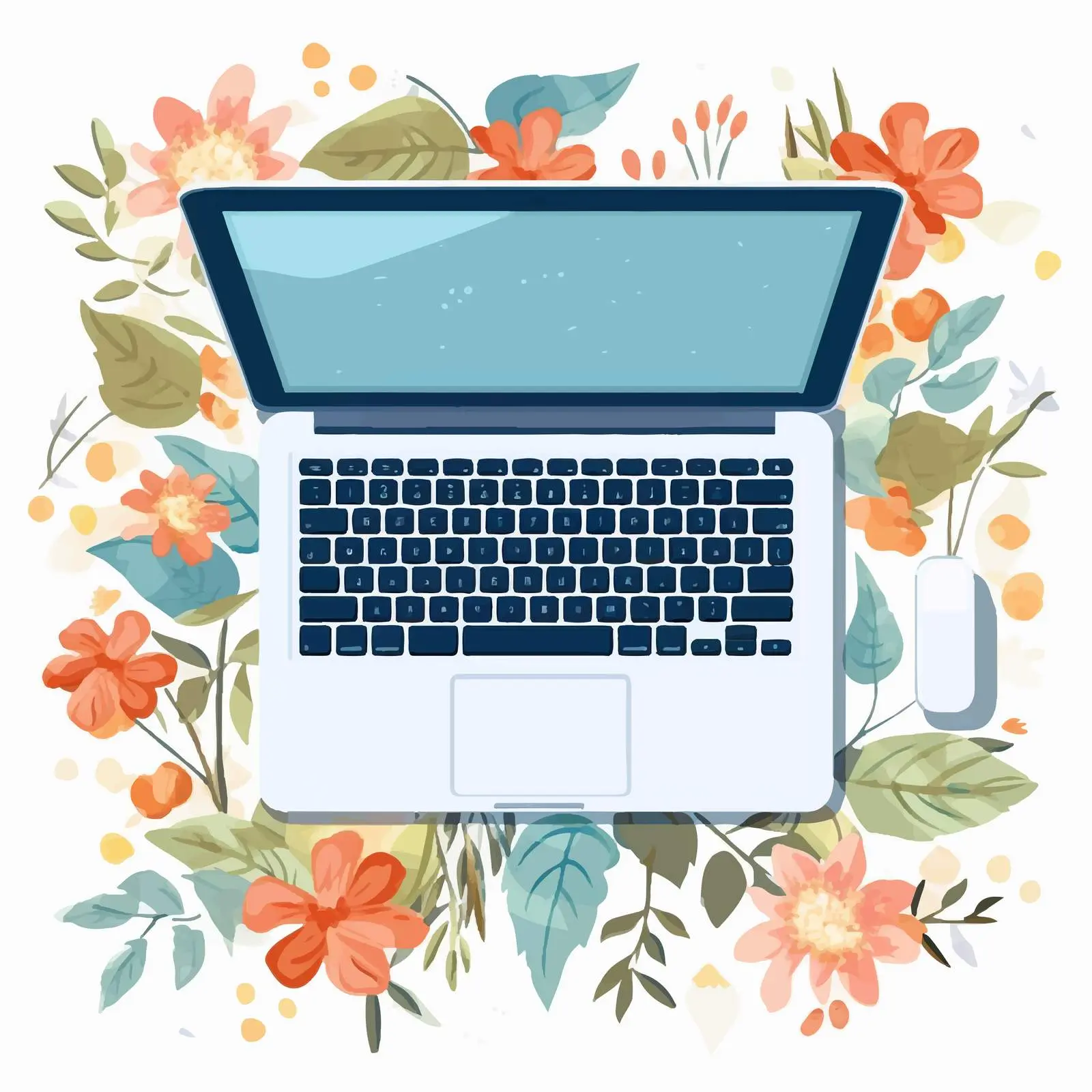 Computer Vector Illustration on White Background — free download from Dotvec