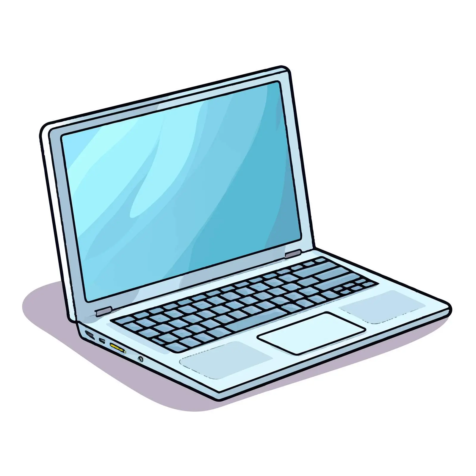 Computer Vector Illustration on White Background — free download from Dotvec