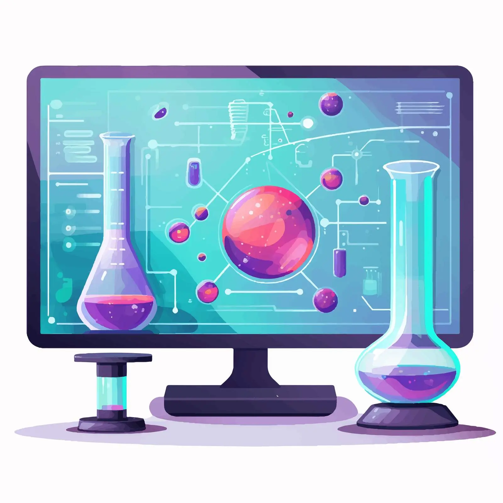 Infographic on Computer Science Desktop Illustration — free download from Dotvec