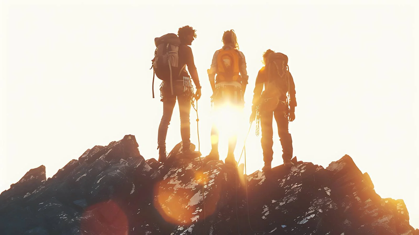 Outdoor Exploration: Trio with Backpacks — free download from Dotvec