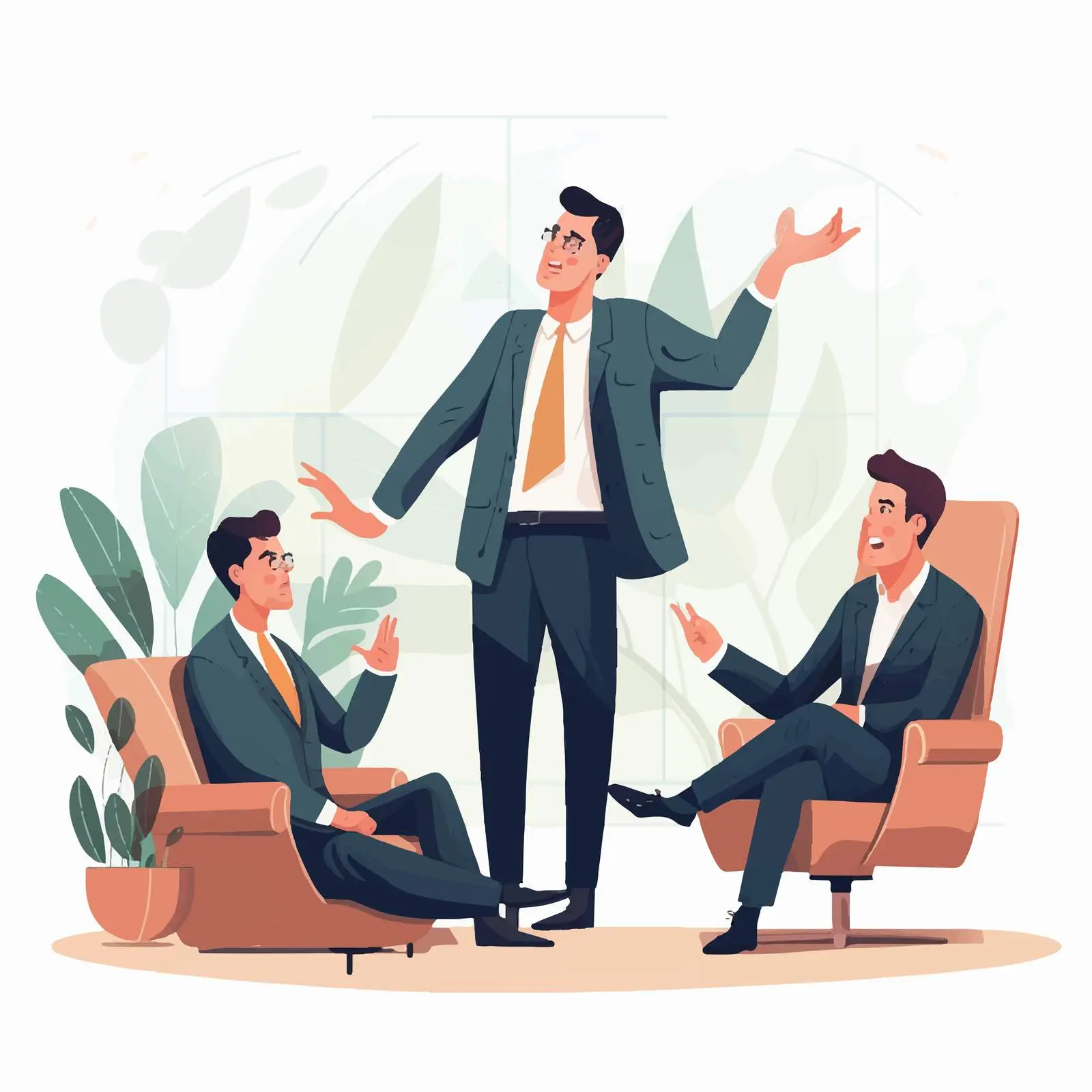 Arrogant Manager Overlooking Team Input — free download from Dotvec