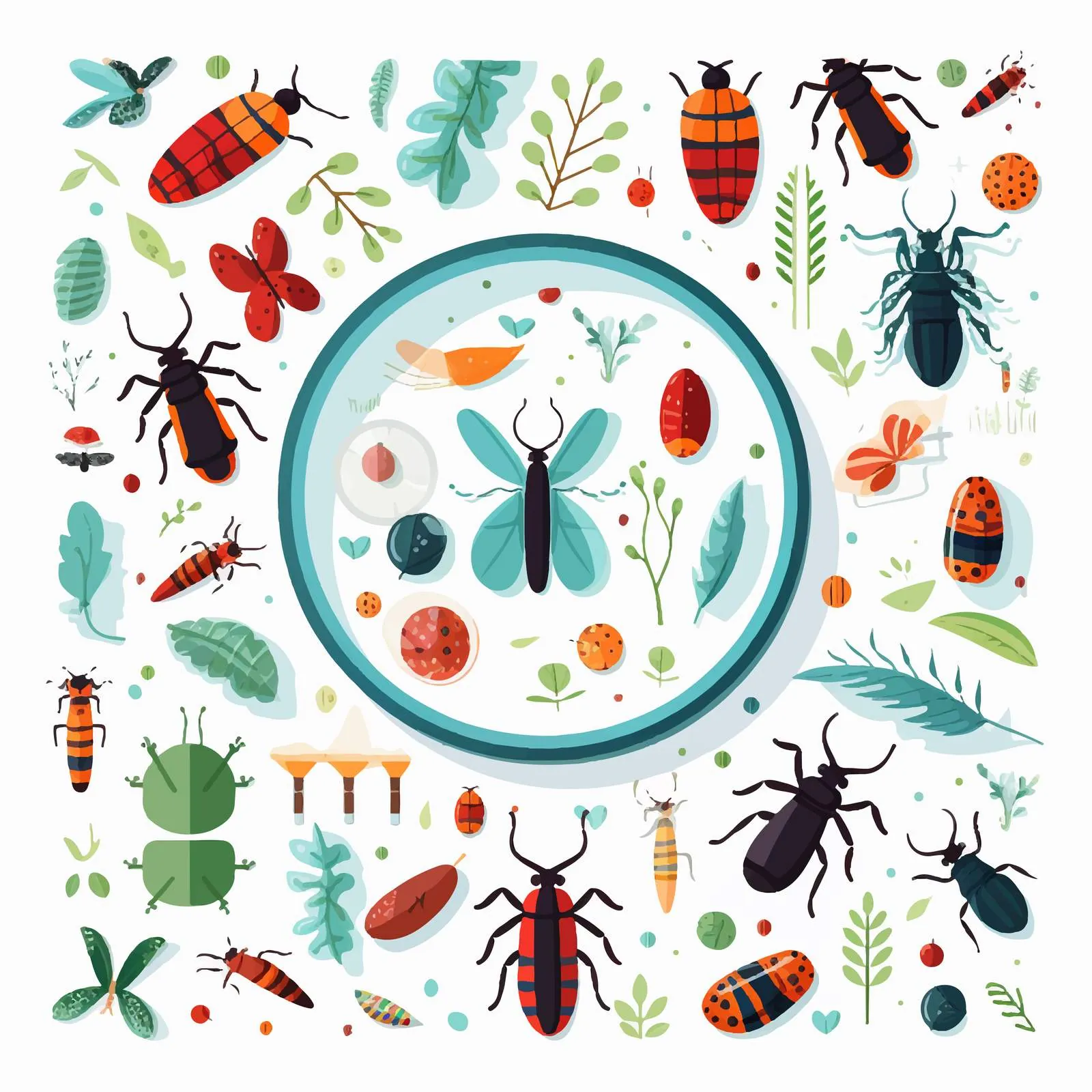 Biology Concepts: Entomology and Coleopterology Vectors – free entomological studies image from Dotvec