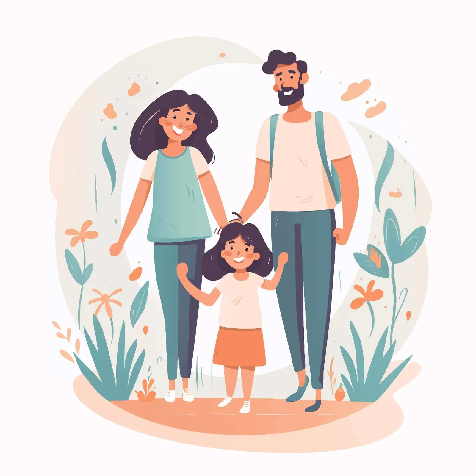 Family Support and Care Concept Vector — free download from Dotvec