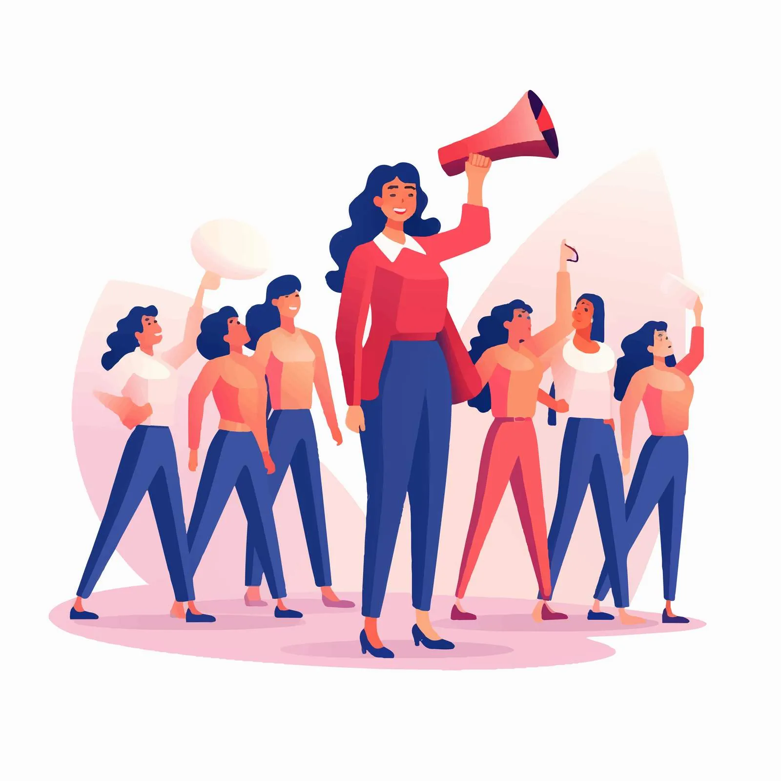 Female Influencer and Leader Concept Vector – free achieve image from Dotvec