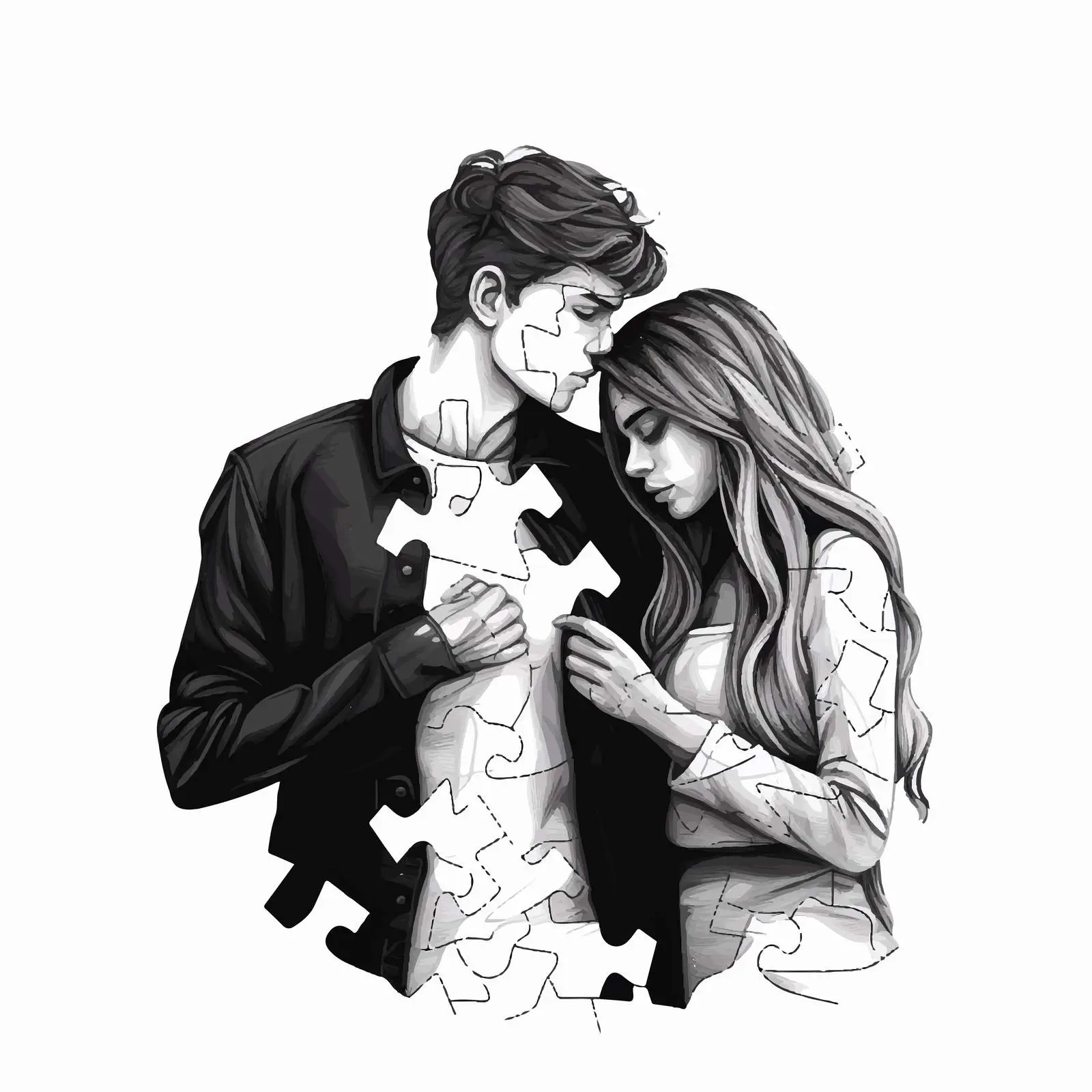 Love Triangle Concept: A Difficult Decision — free download from Dotvec