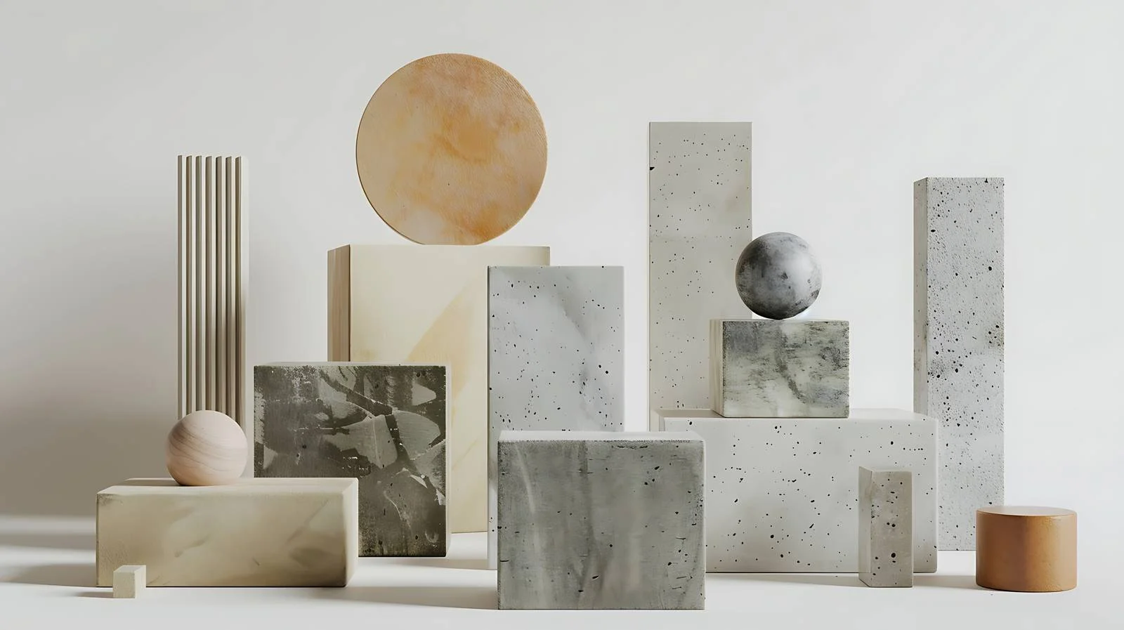 Geometric Concrete Displays Earthy Tones Artfully — free download from Dotvec
