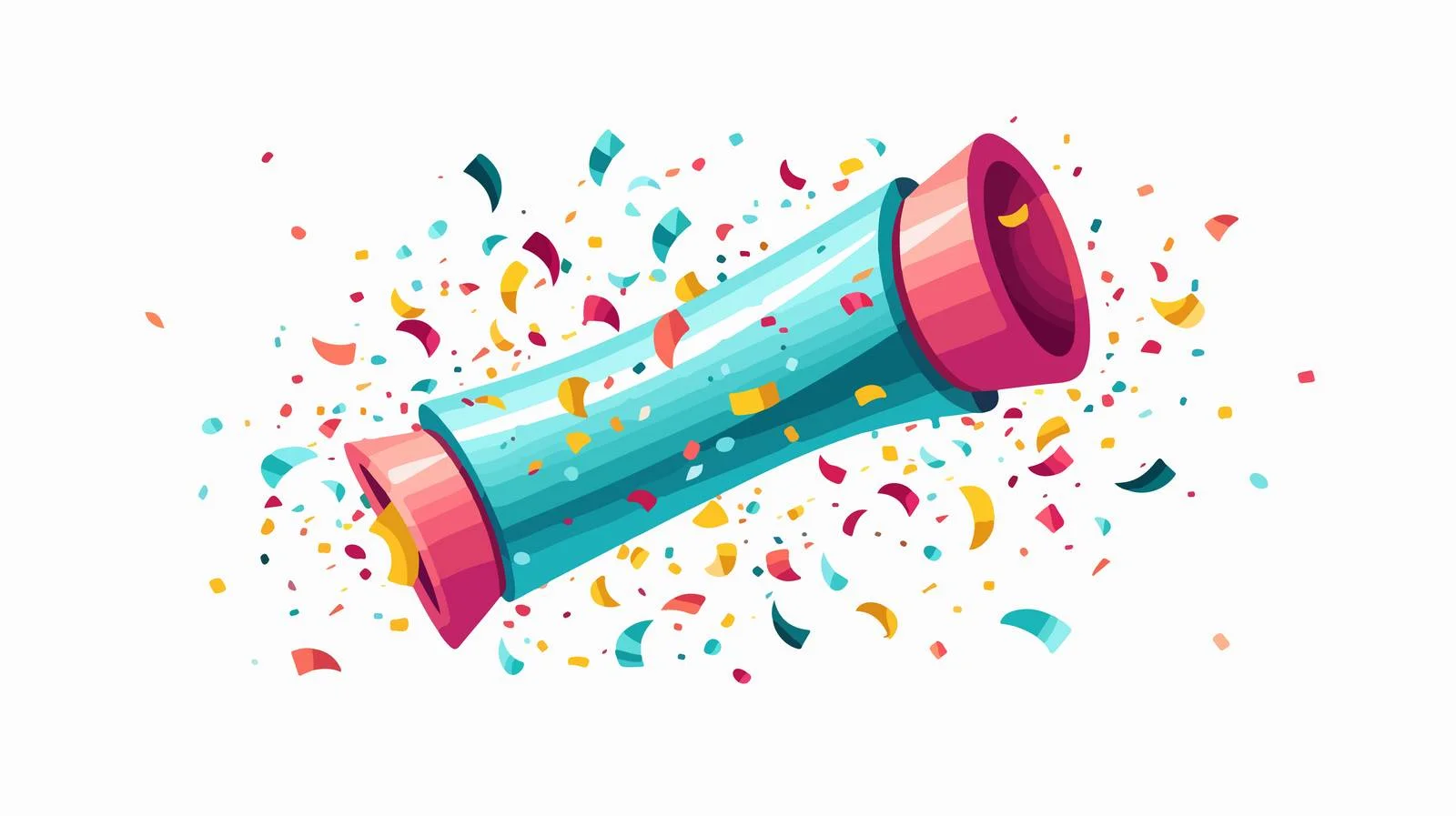 Premium Confetti Popper — free download from Dotvec