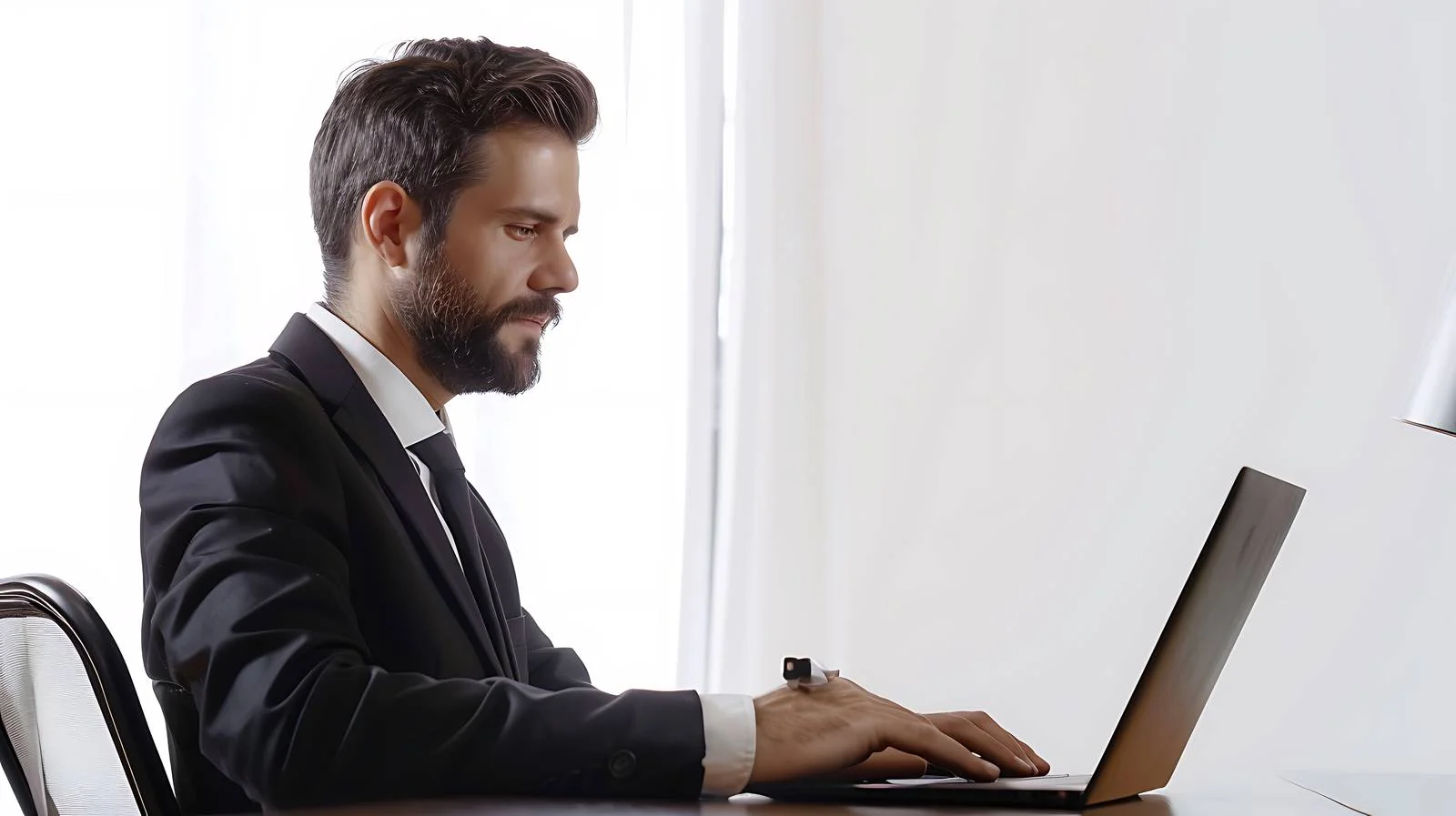 Professional Businessman Laptop Desk Office — free download from Dotvec