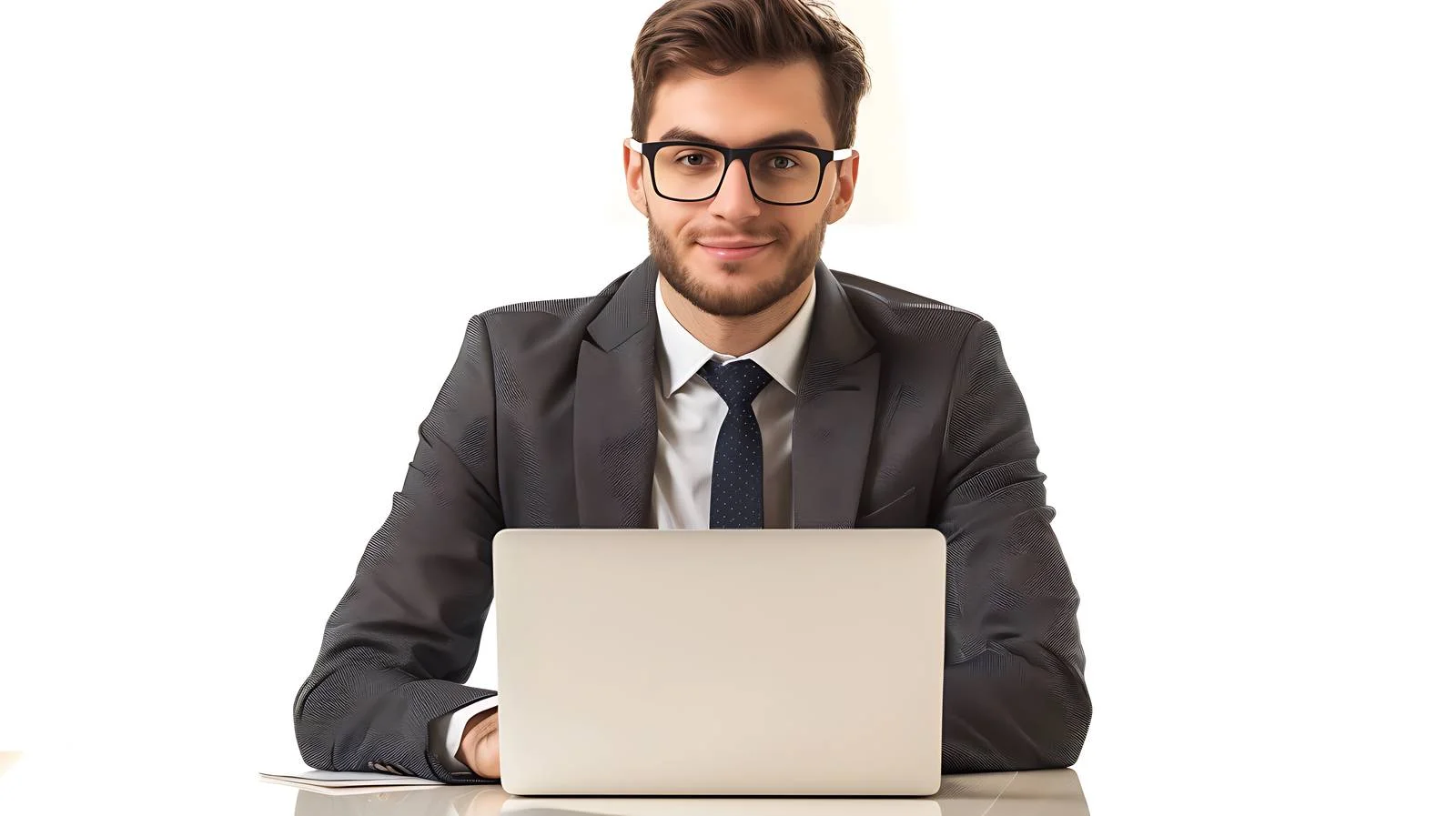 Professional Businessman Working on Laptop — free download from Dotvec