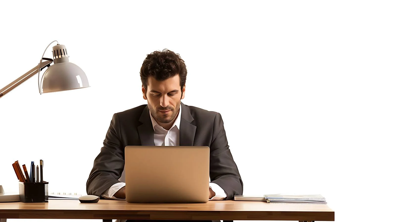 Professional Businessman Work Desk Image — free download from Dotvec