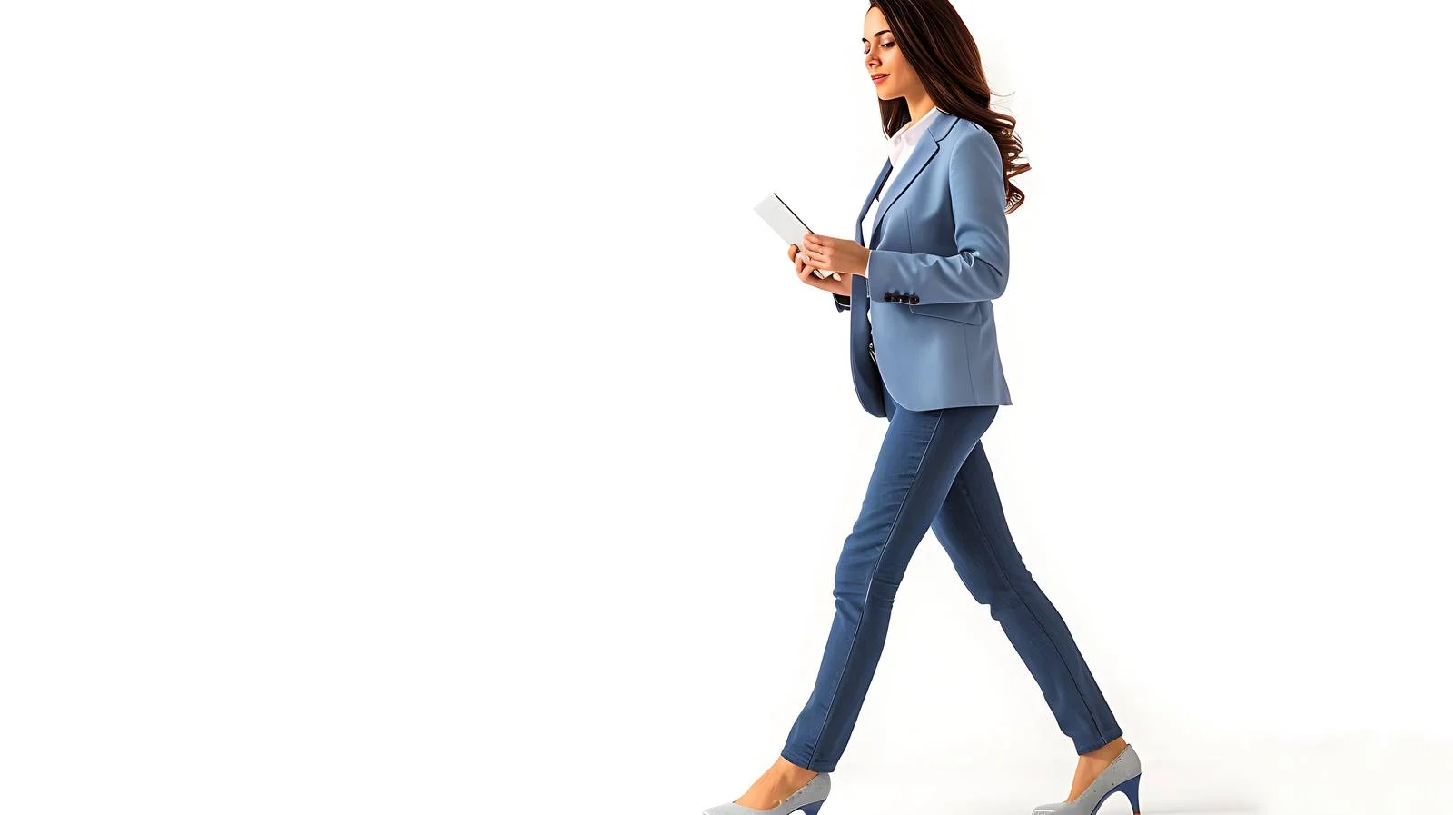 Professional Businesswoman Using Tablet Indoors — free download from Dotvec