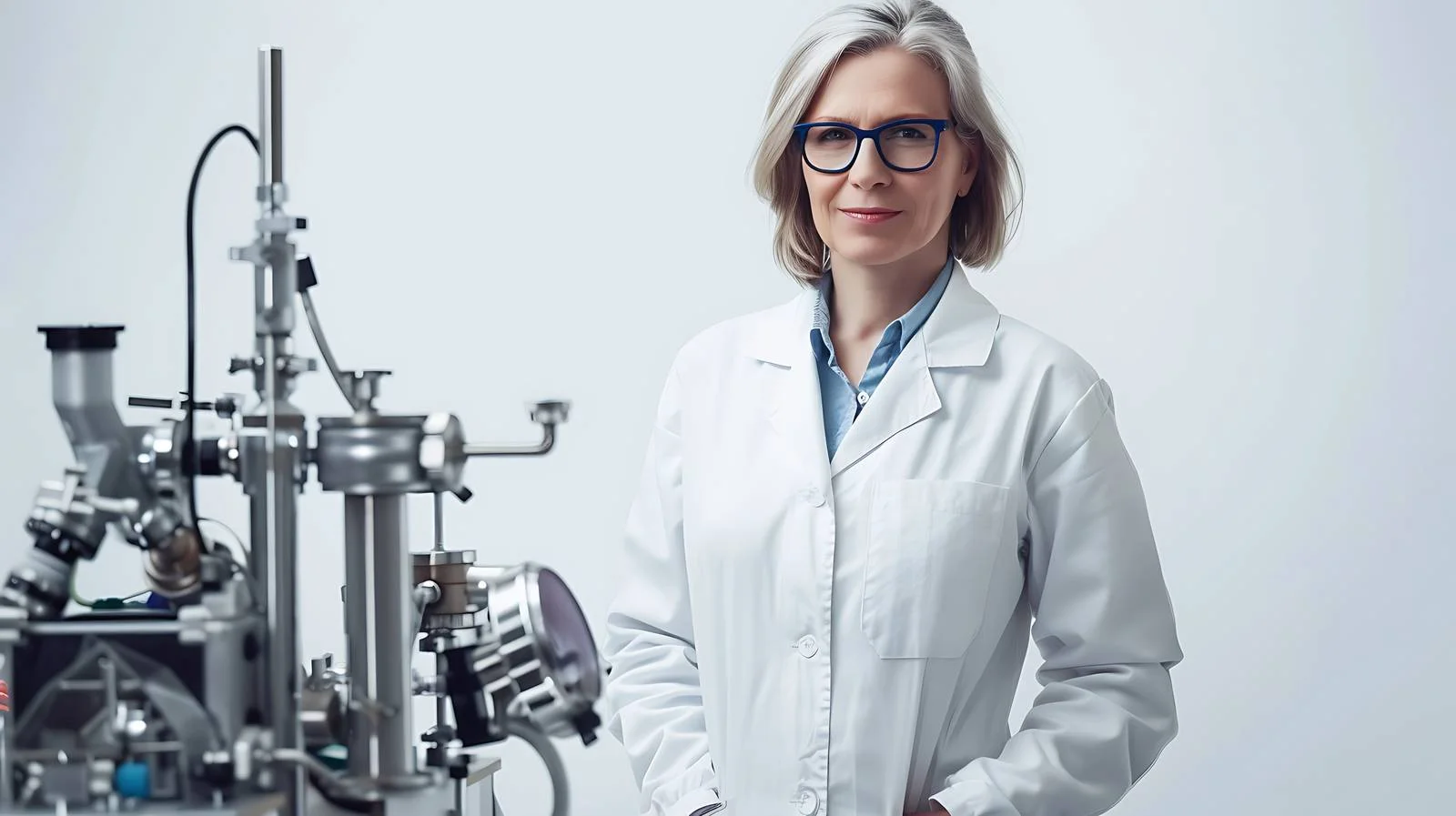 Experienced Female Scientist in Laboratory — free download from Dotvec