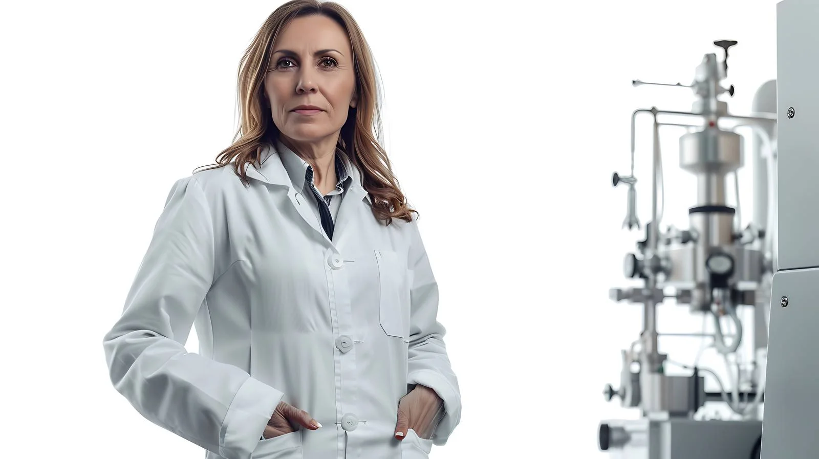 Experienced Female Scientist in Laboratory — free download from Dotvec