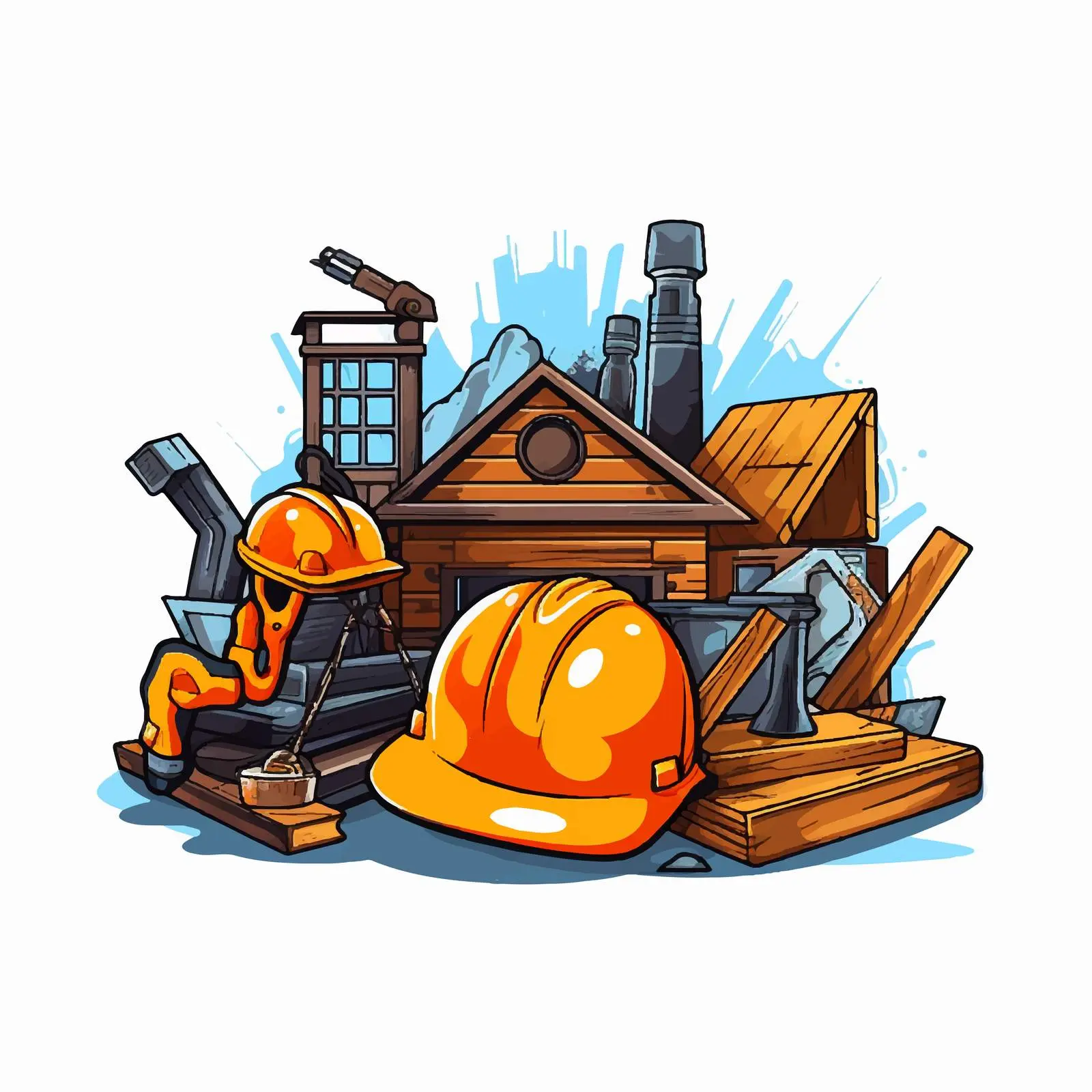 Construction Industry Tools Vector Graphic Design – free hammer image from Dotvec