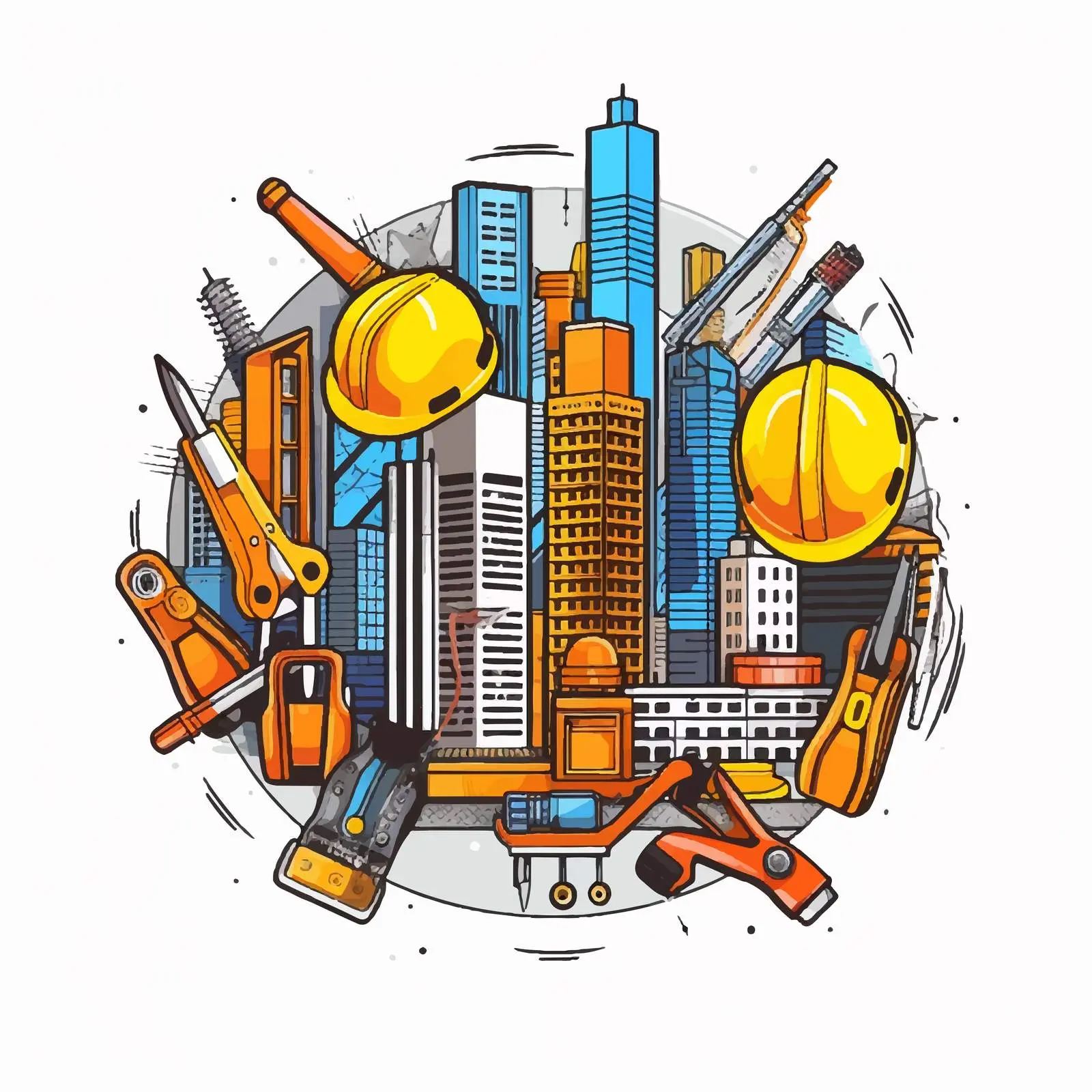 Construction Tools Vector Graphic Design – free hammer image from Dotvec