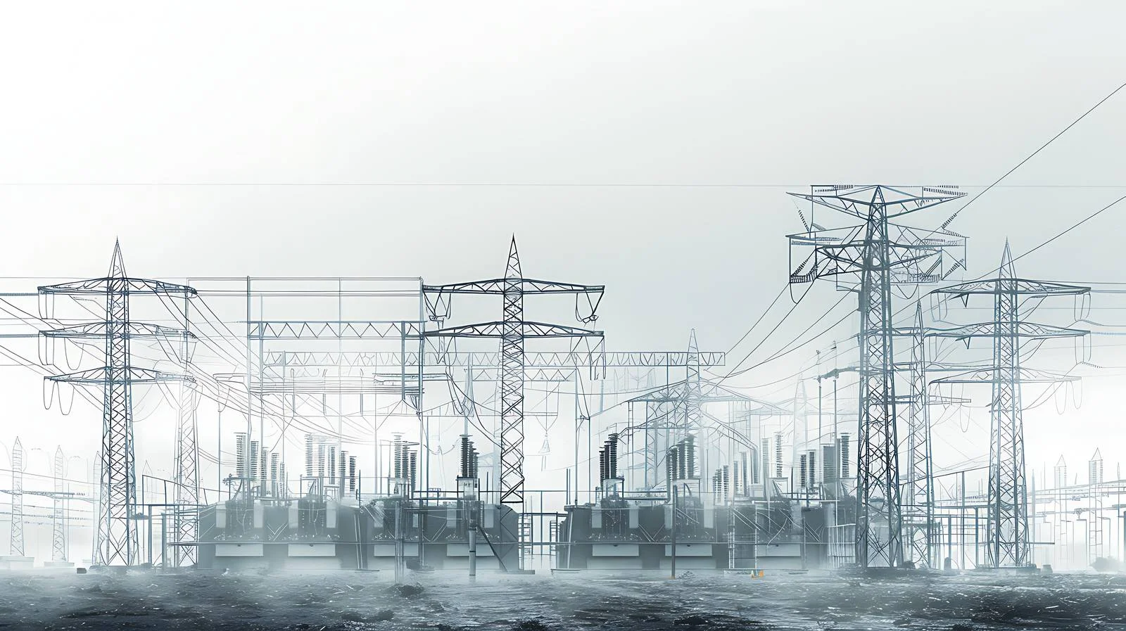 Building a Power Transmission Substation — free download from Dotvec