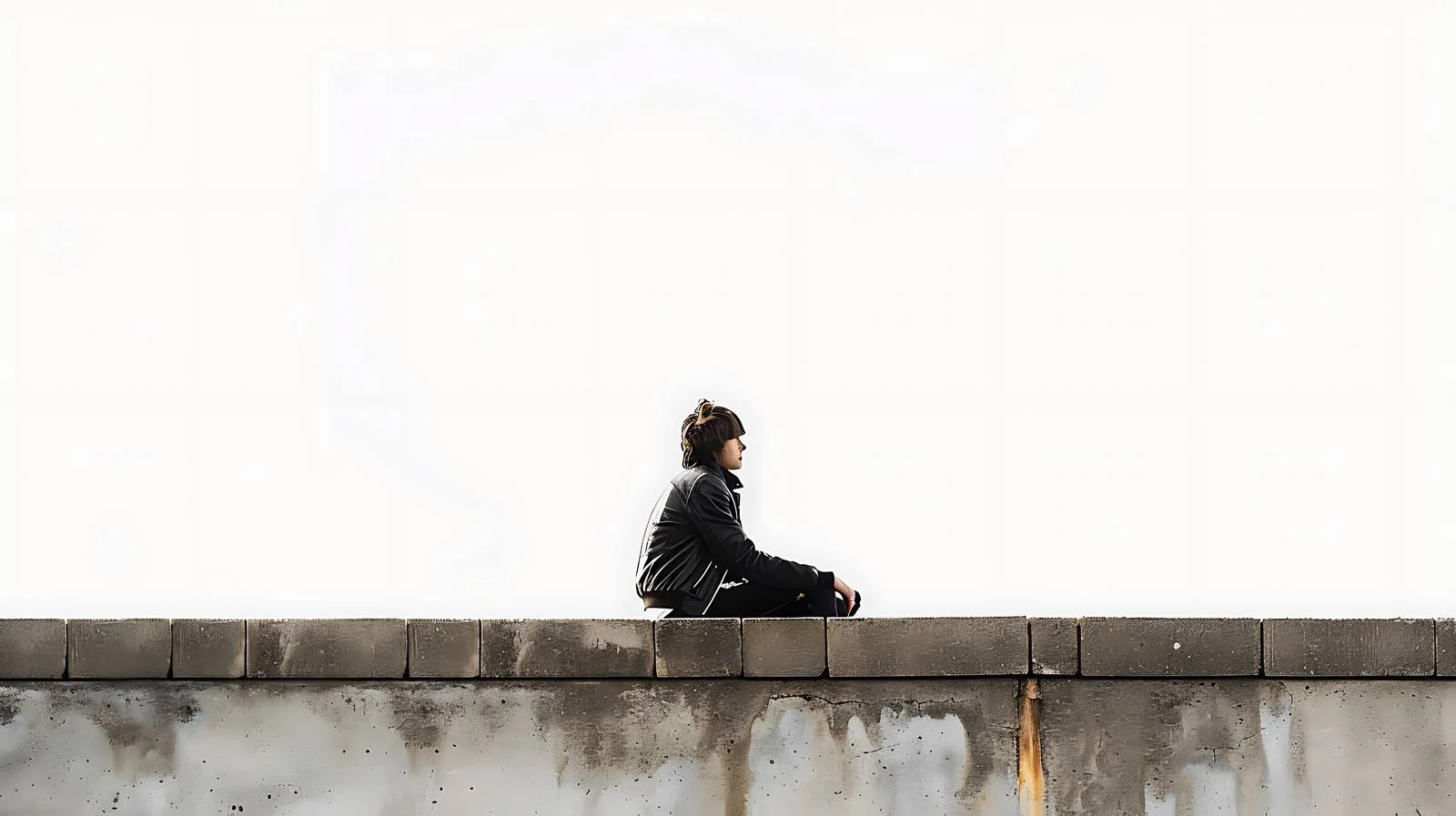 Gender Fluid Man Contemplating Outdoors — free download from Dotvec