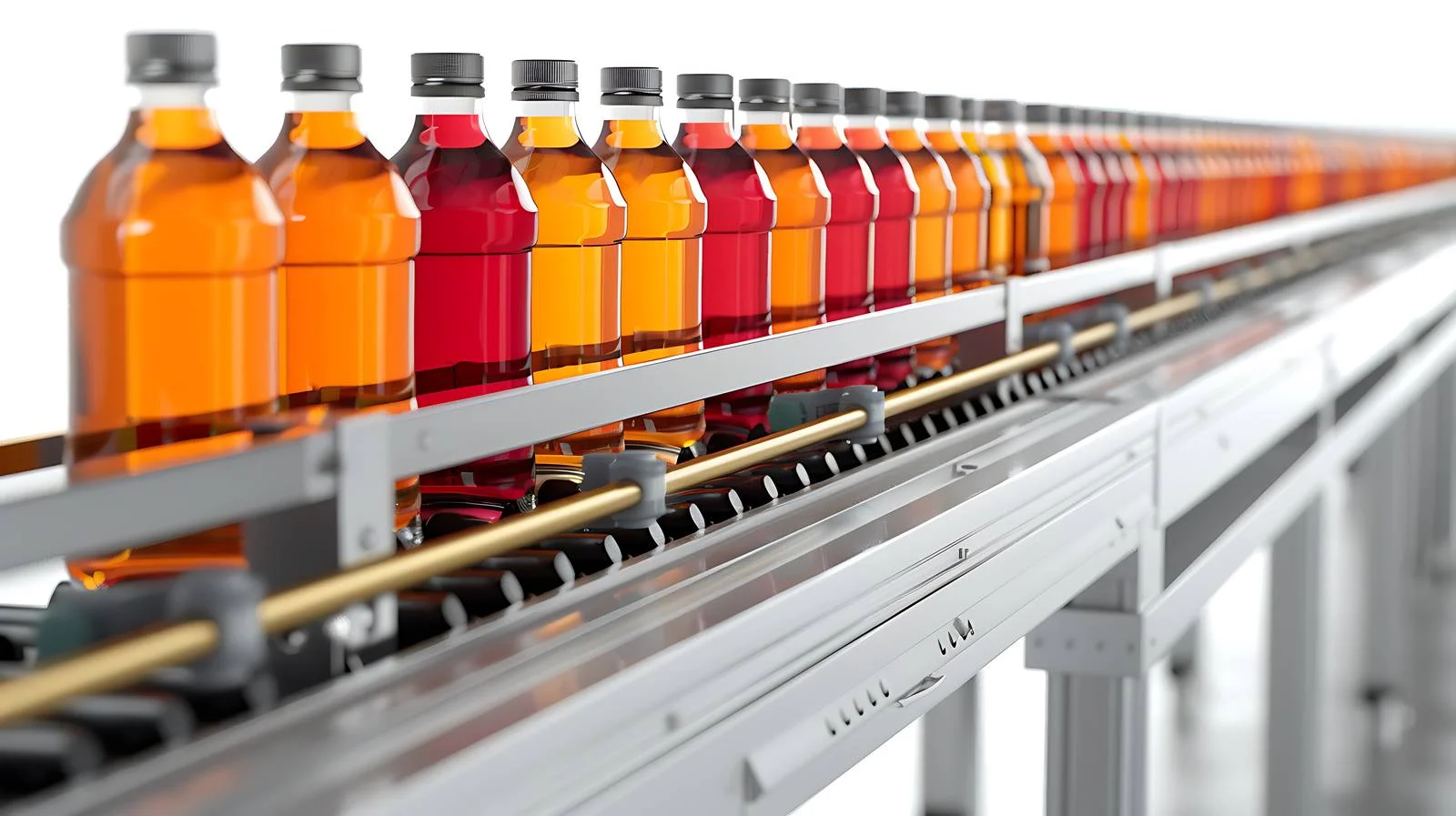 Bottling Conveyor for Juices or Water — free download from Dotvec