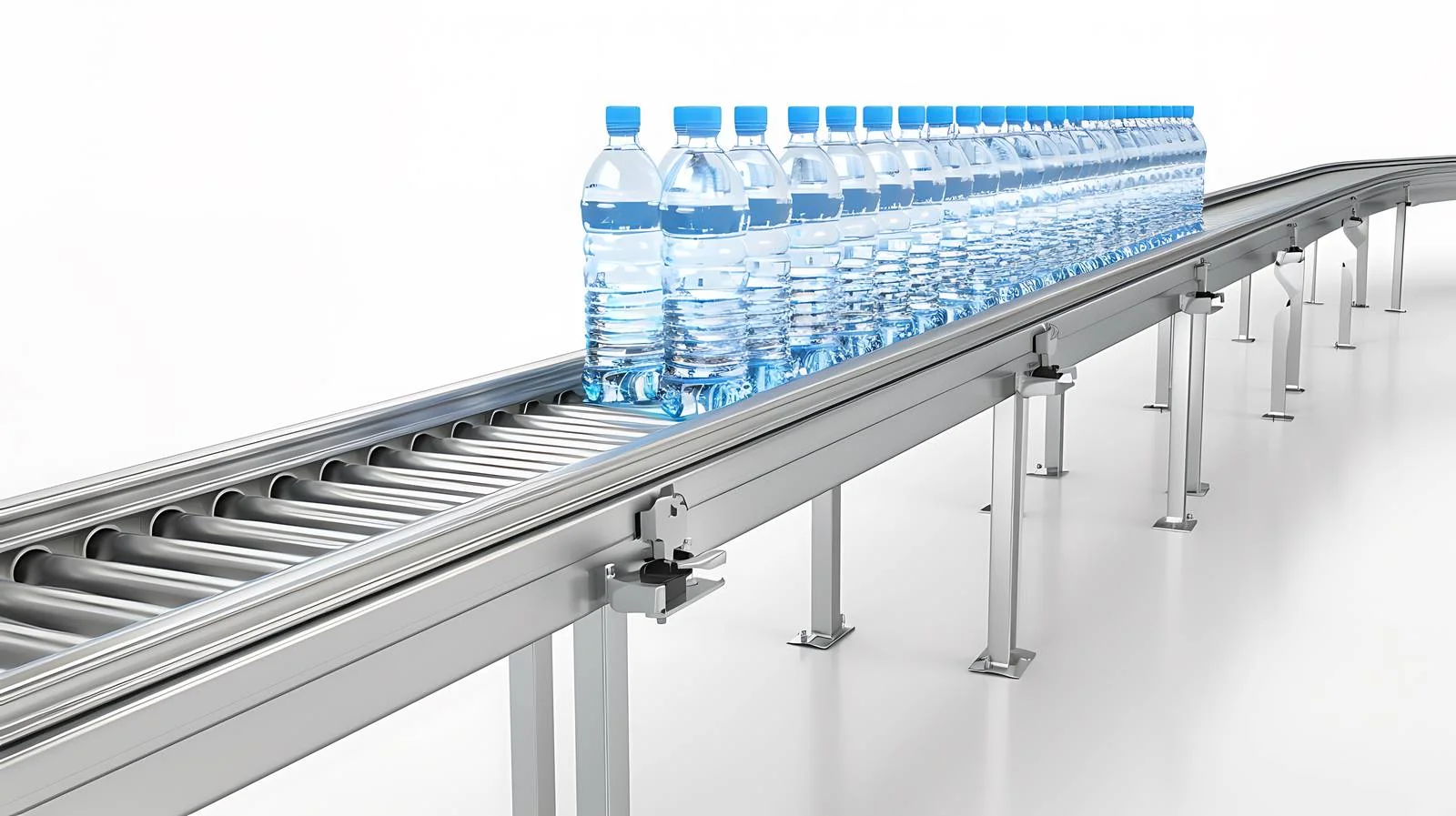 Bottled Water Conveyor Belt System — free download from Dotvec