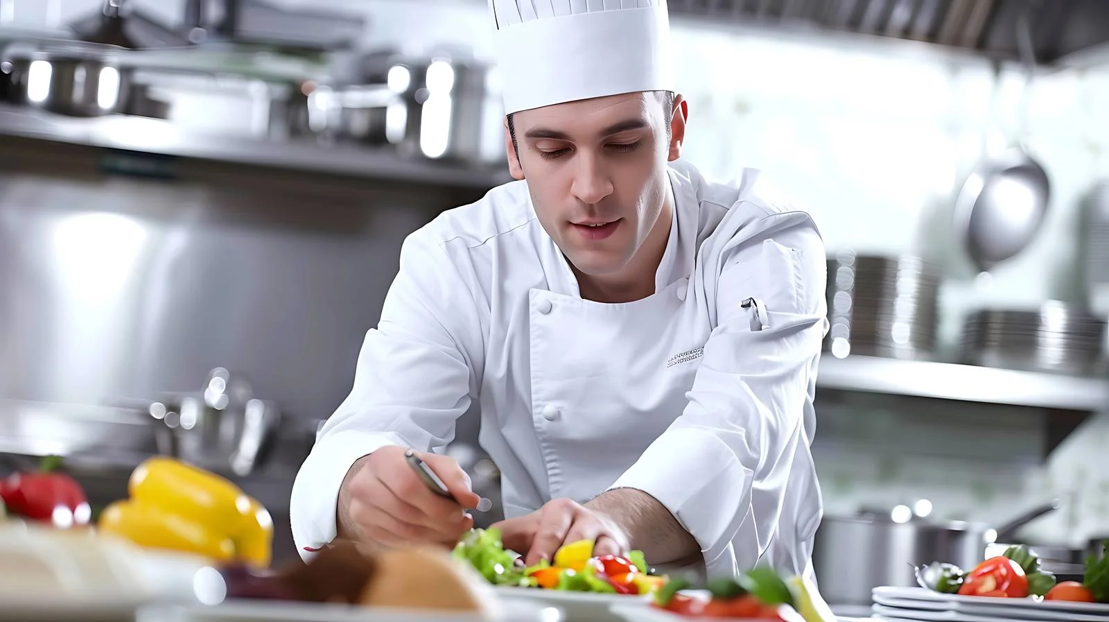 Professional Restaurant Cook Preparing Food — free download from Dotvec