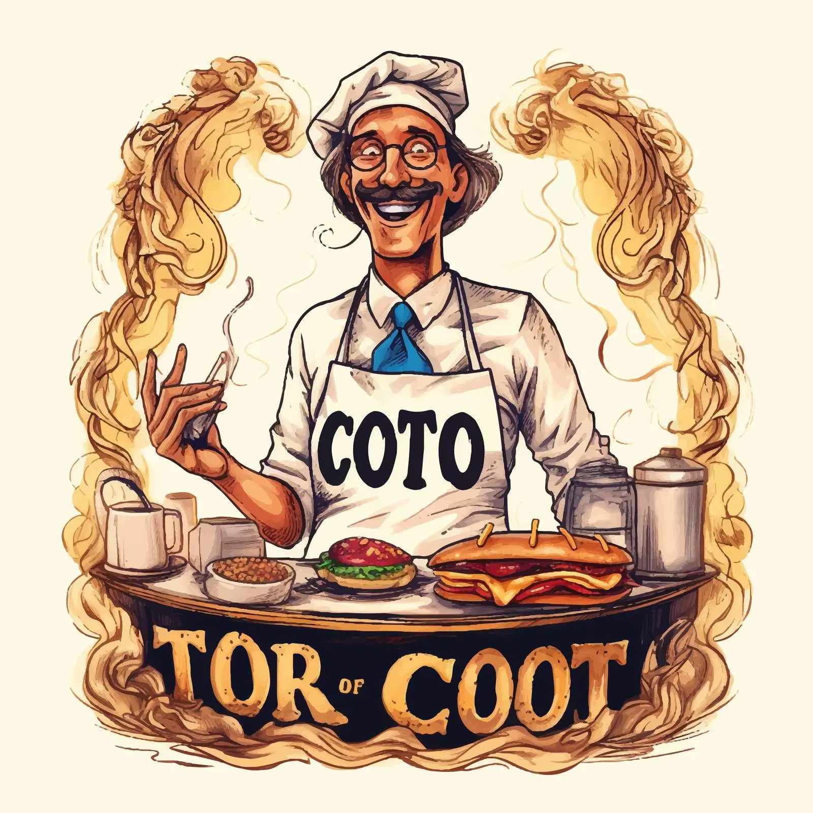 Hot Dog with Mustard in Male Hands — free download from Dotvec