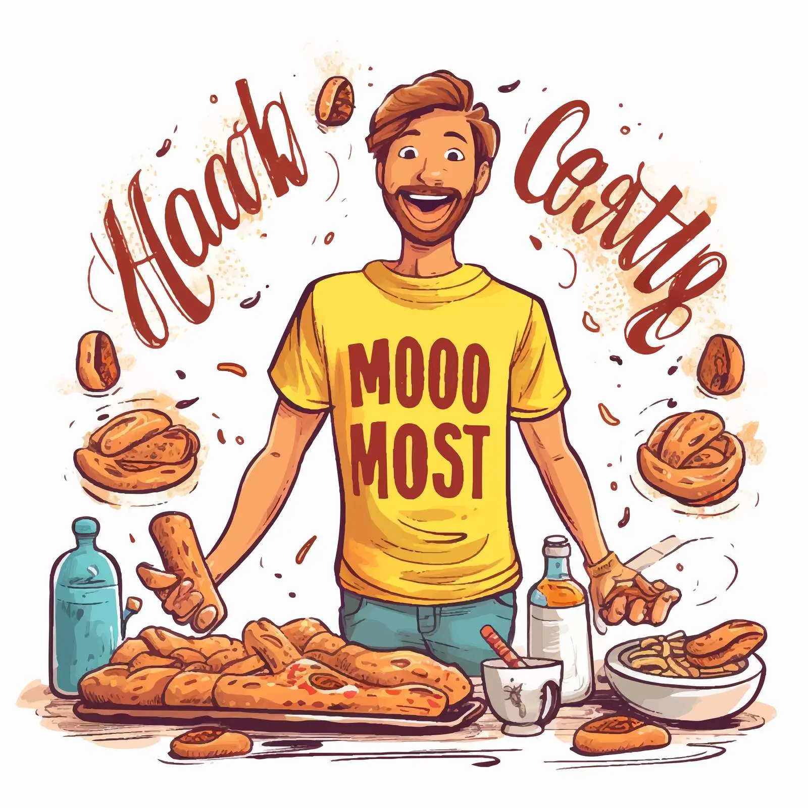 Cook Hot Dog with Mustard in Male Hands — free download from Dotvec