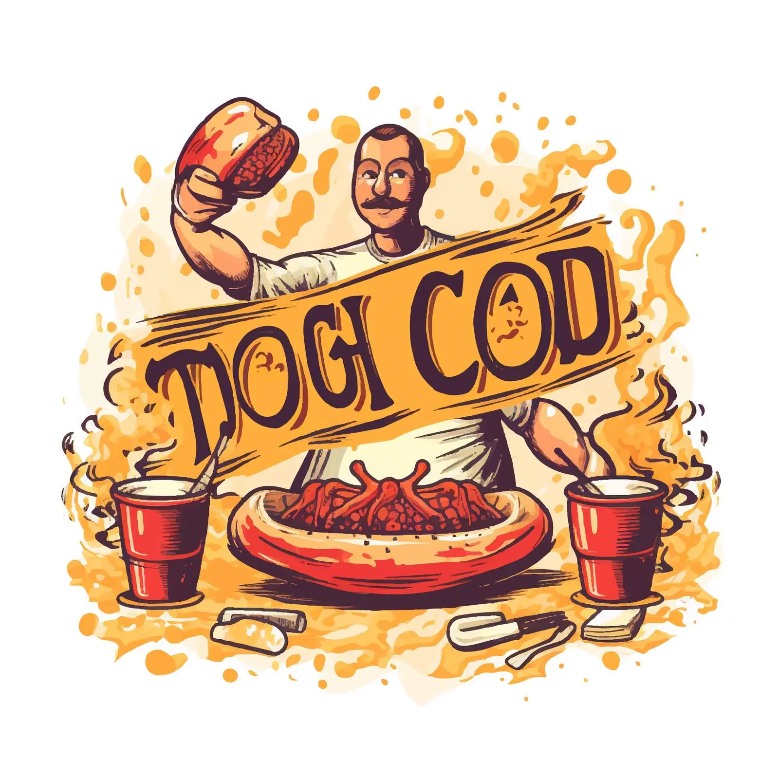 Cooking Hot Dog with Mustard in Street Food – free street vendor image from Dotvec