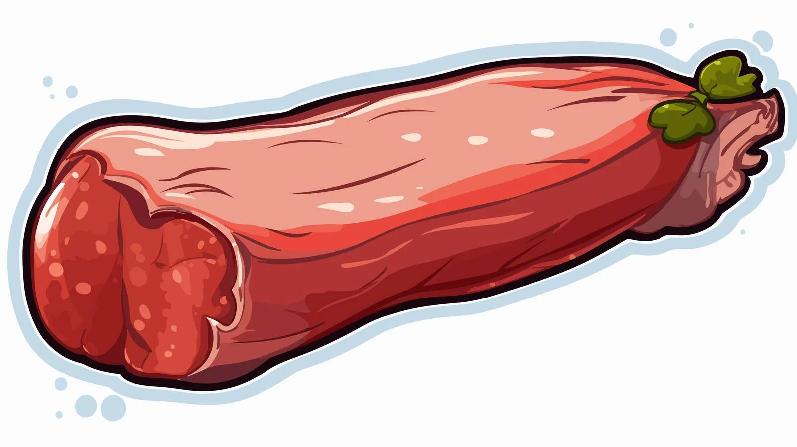 Cartoon Meat Speech Bubble Illustration — free download from Dotvec
