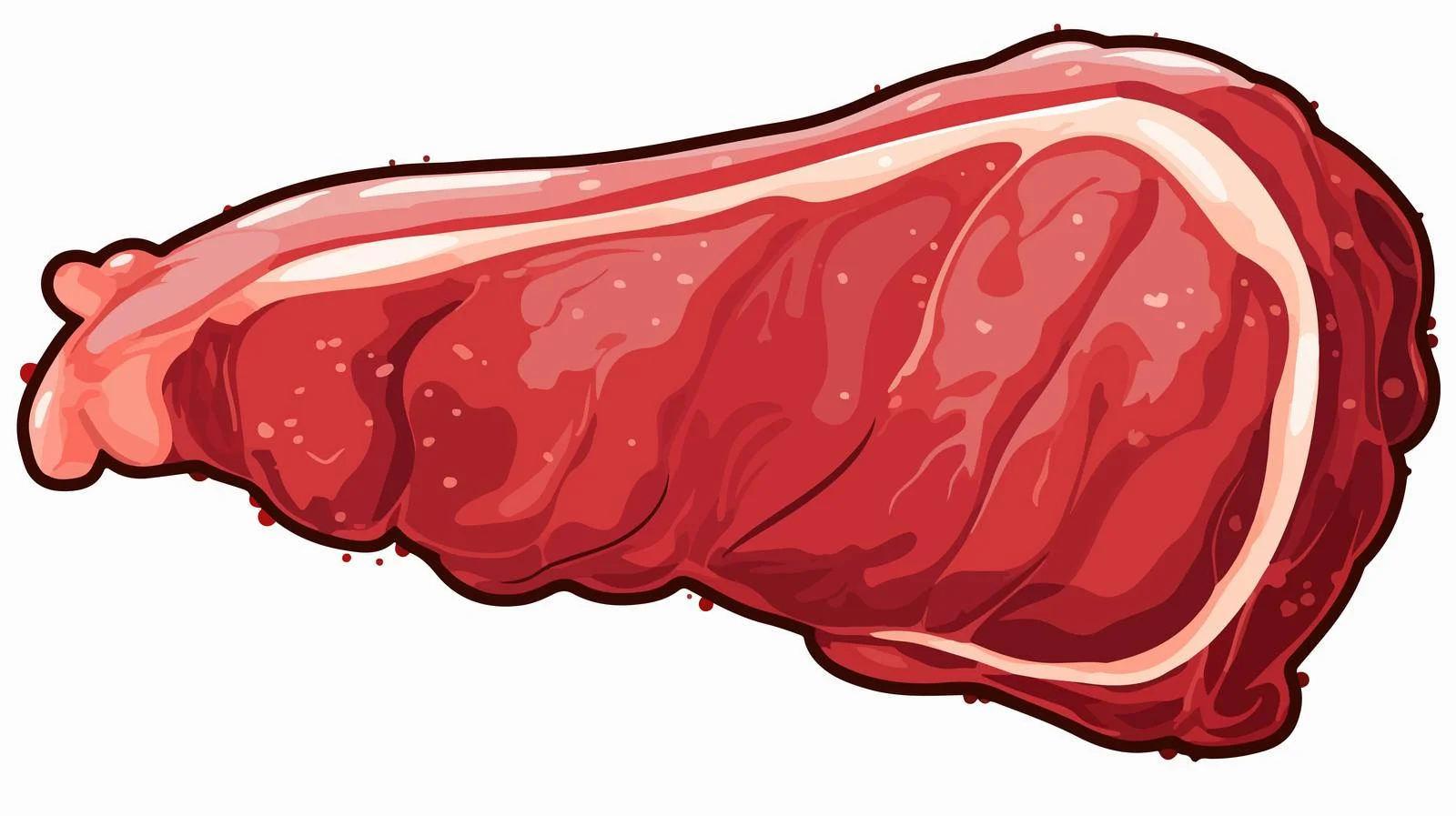 Cartoon Meat Speech Bubble Illustration — free download from Dotvec