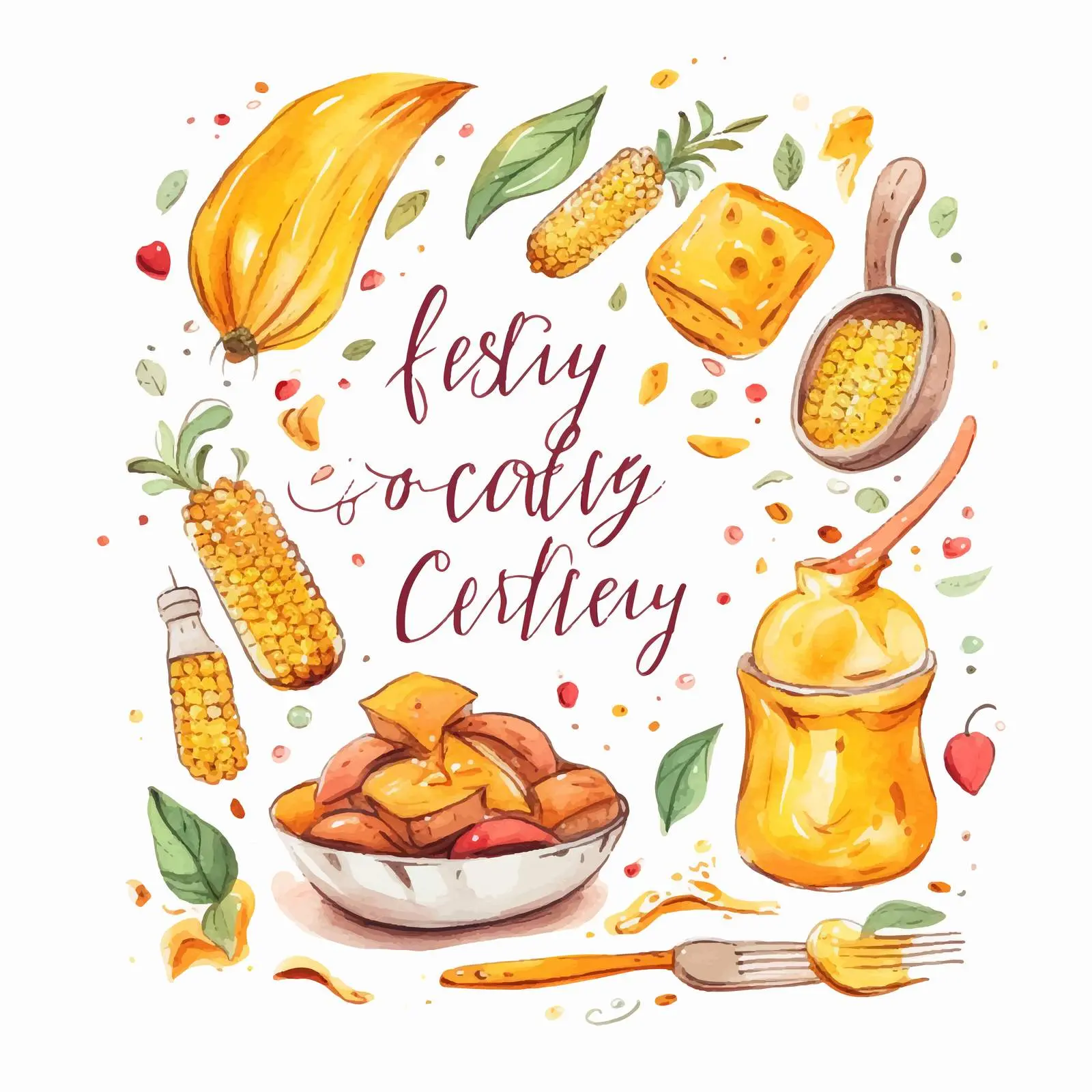 Easy Hand Lettering for Delicious Snack Recipes — free download from Dotvec