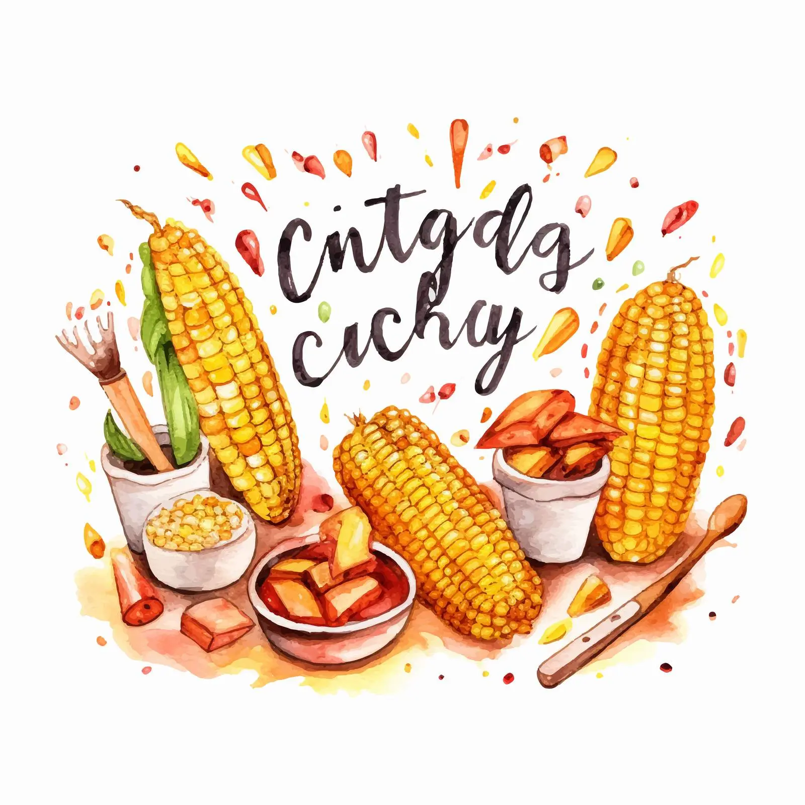 Easy Hand Lettering for Delicious Snack Recipes — free download from Dotvec