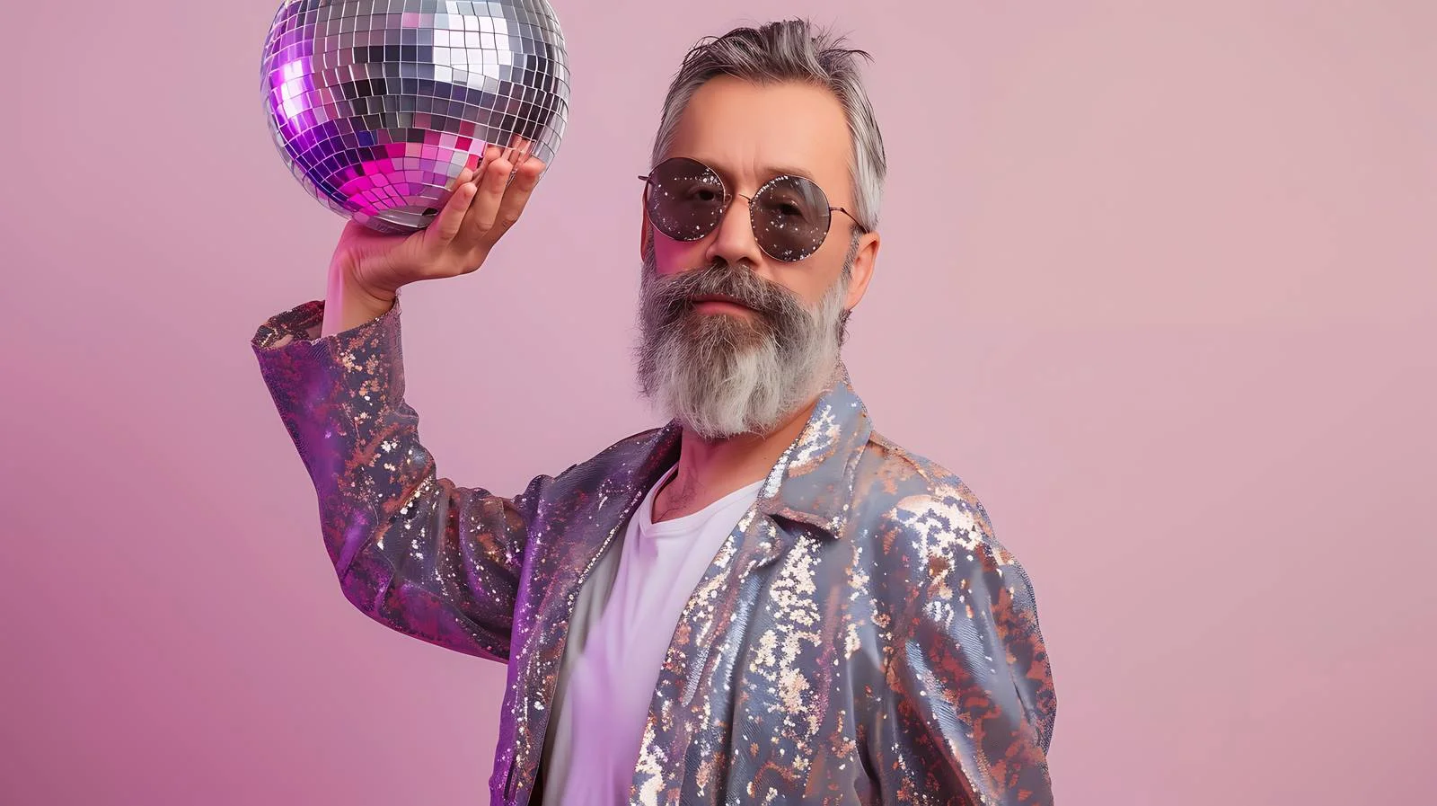 Sophisticated Man with Disco Ball — free download from Dotvec