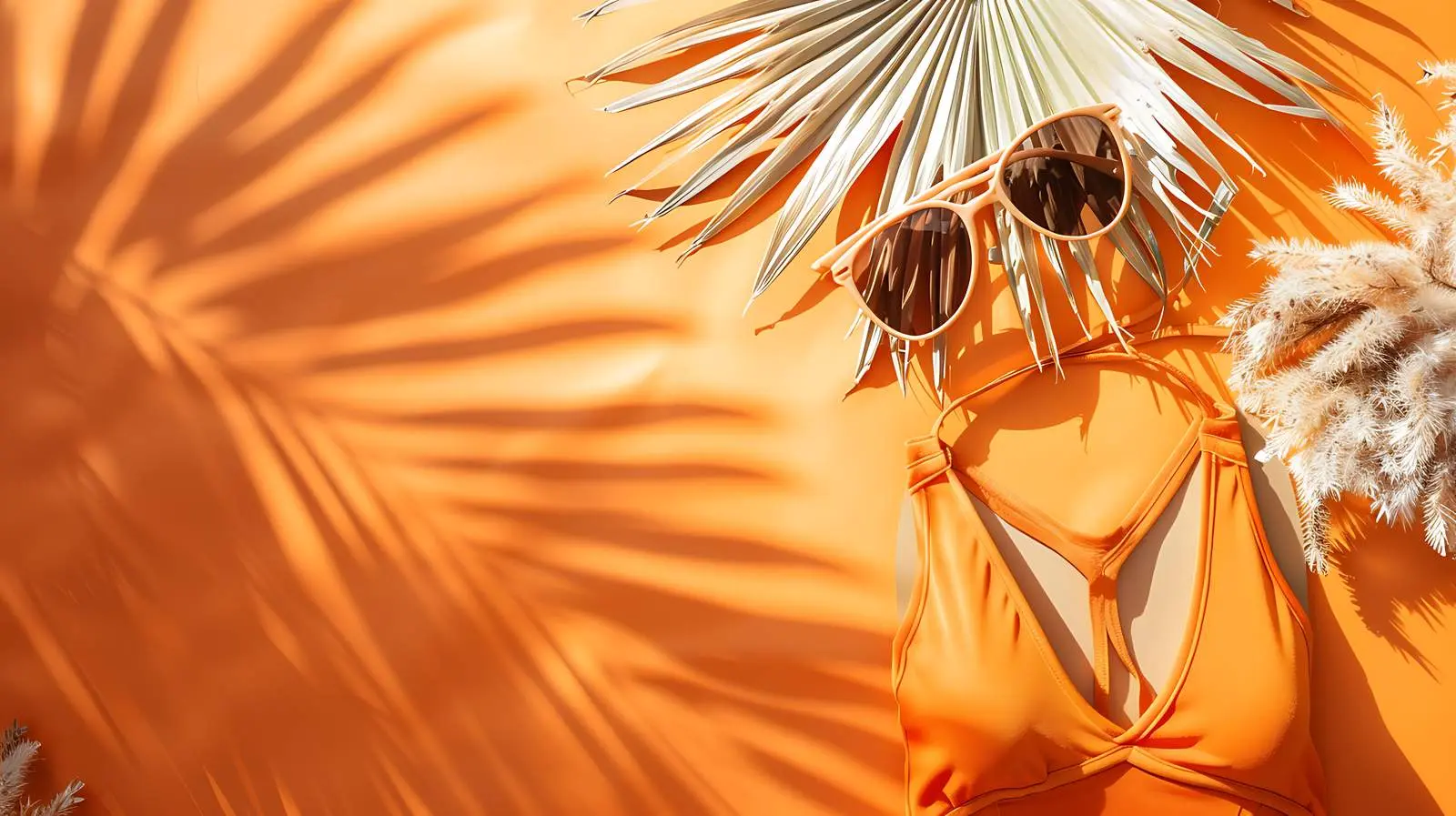 Female Swimsuit with Sunglasses in Tropical Setting – free youth image from Dotvec