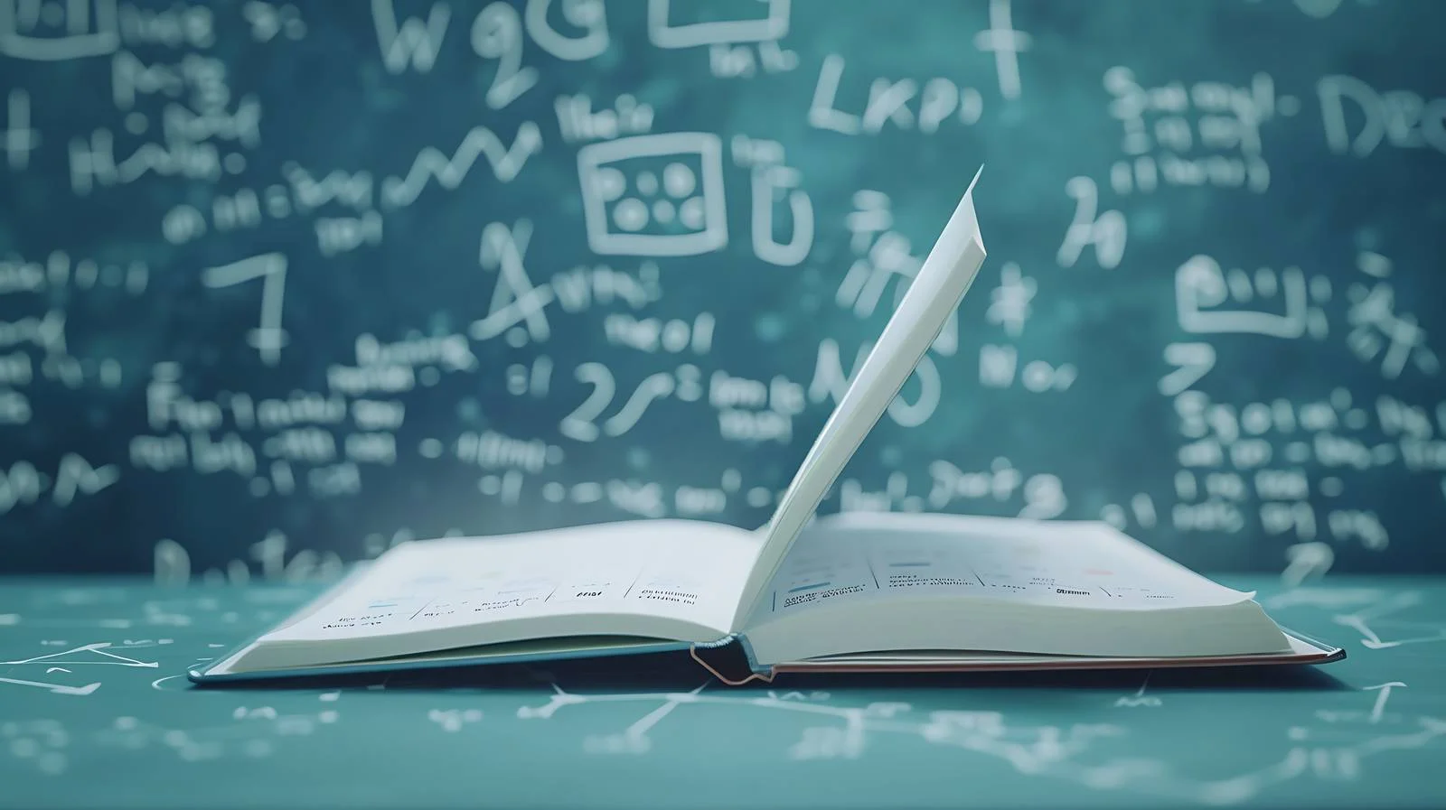 Math Formulas on Blue Copybook — free download from Dotvec