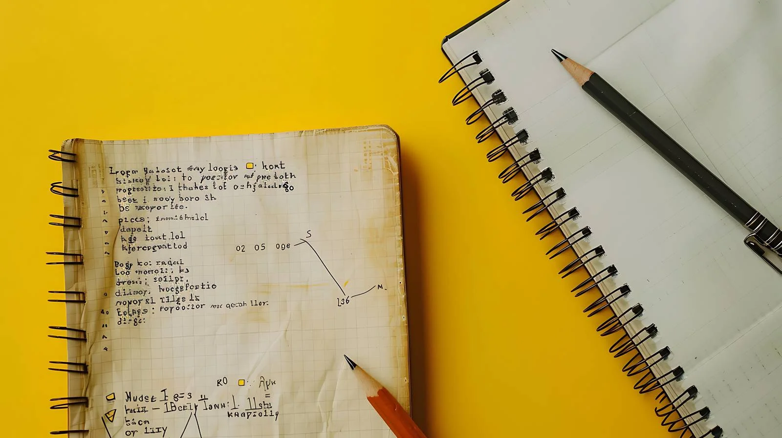 Math Formulas on Yellow Copybook — free download from Dotvec