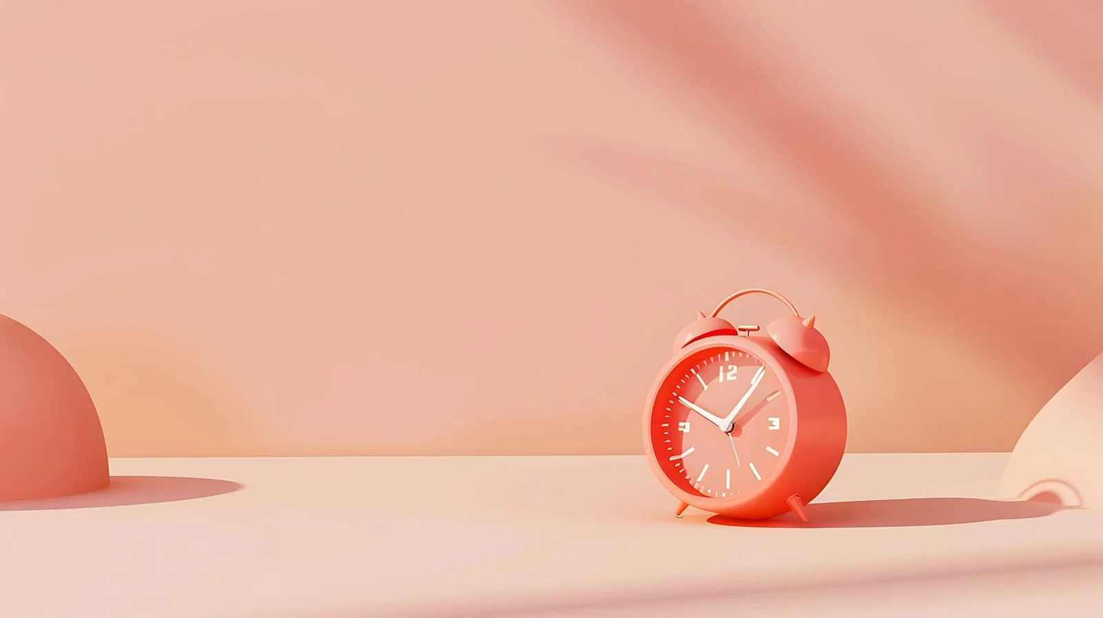 Vibrant Coral Alarm Clock Image — free download from Dotvec
